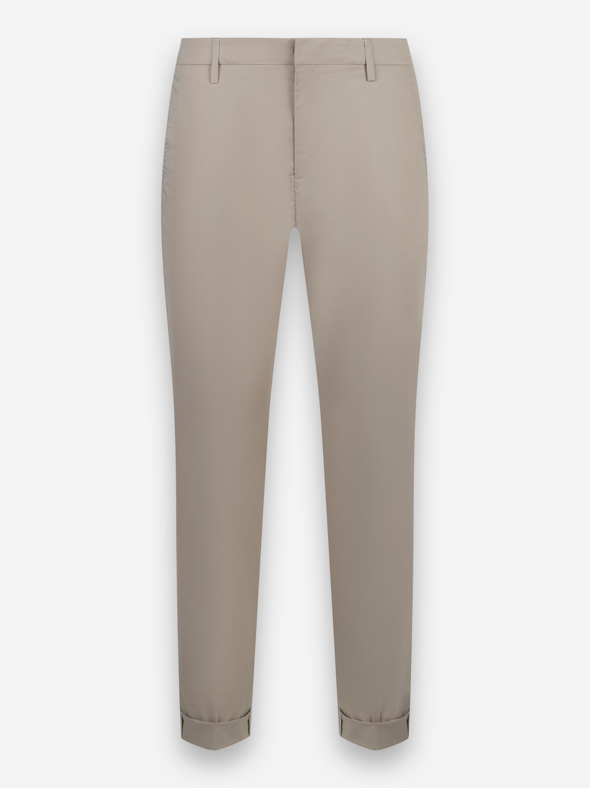 Pantalone skinny fit in popeline stretch Gaubert Beige