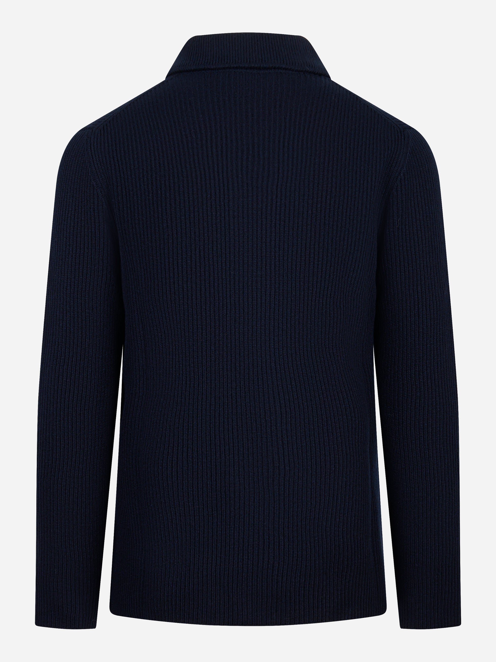 Cardigan con bottoni costa inglese blu