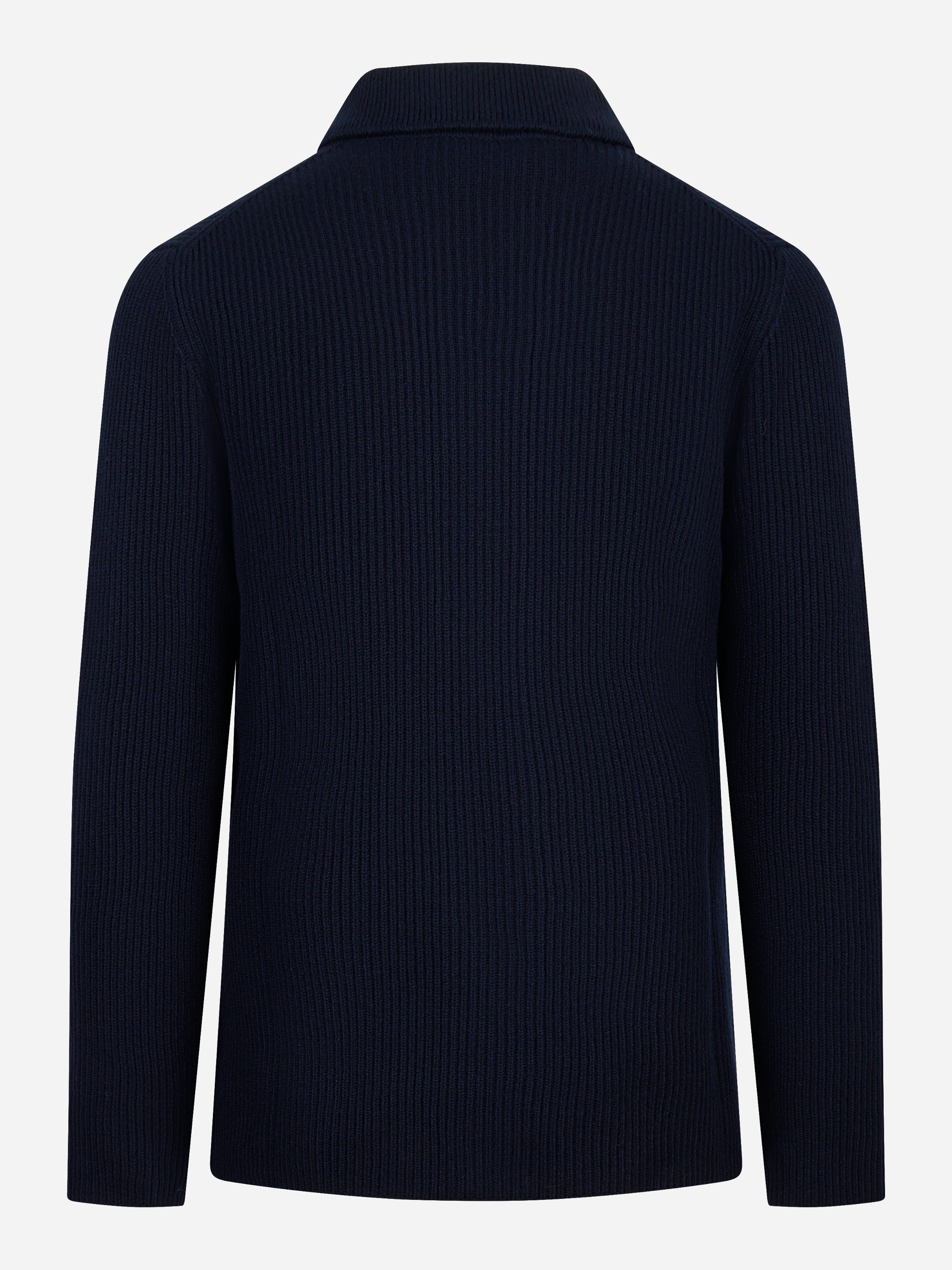 Cardigan con bottoni costa inglese blu