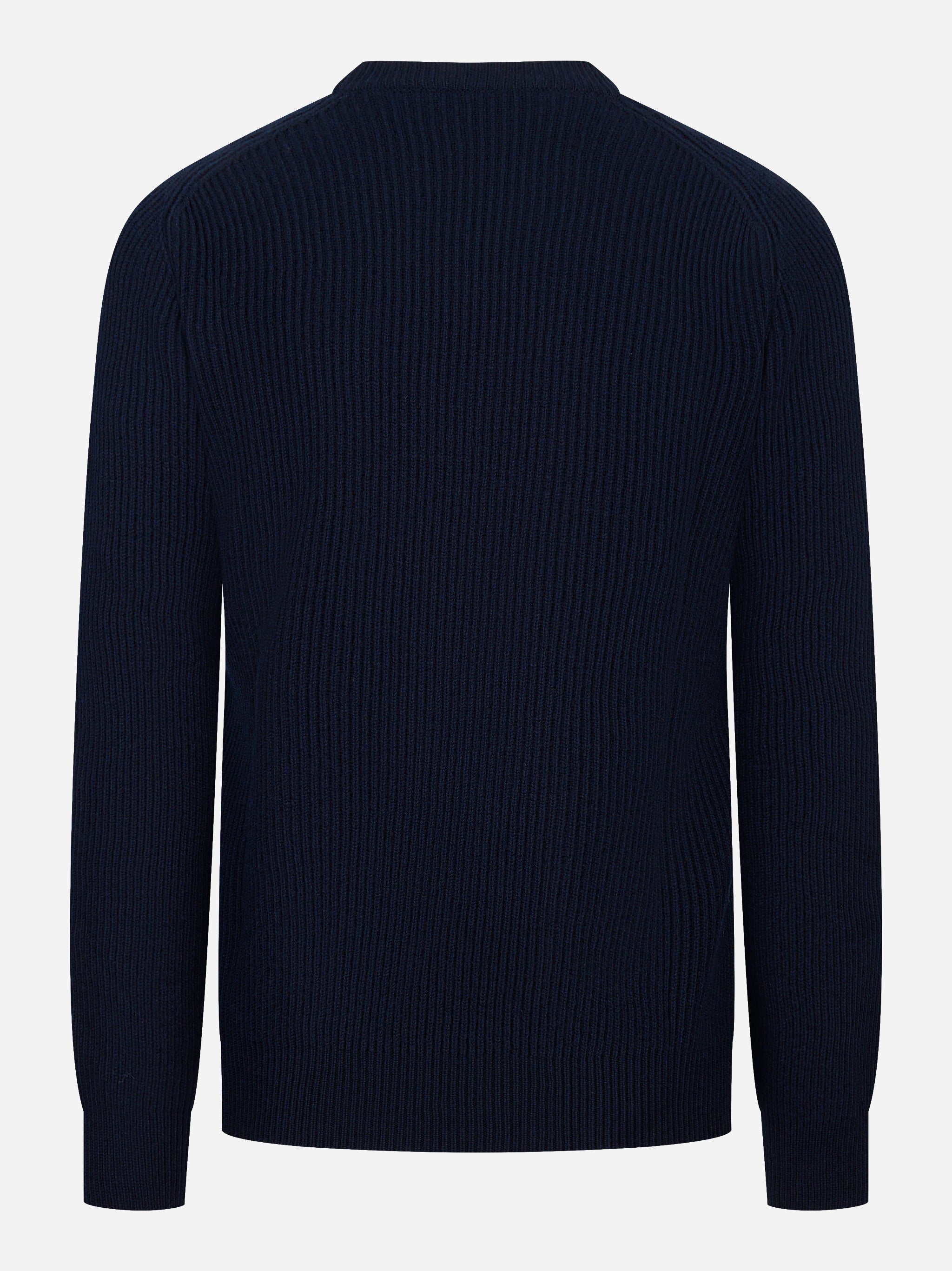 Maglia girocollo costa inglese blu