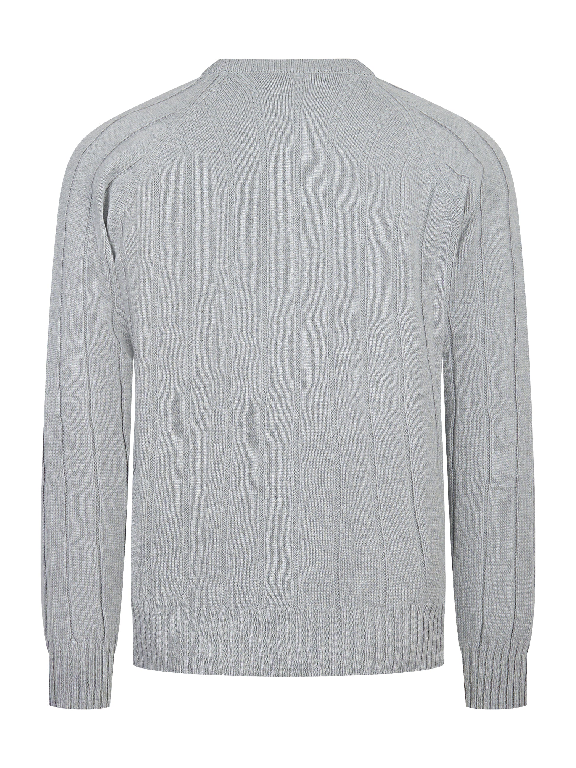 Maglia girocollo grigia costa inglese piatta