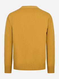 Cardigan in geelong giallo