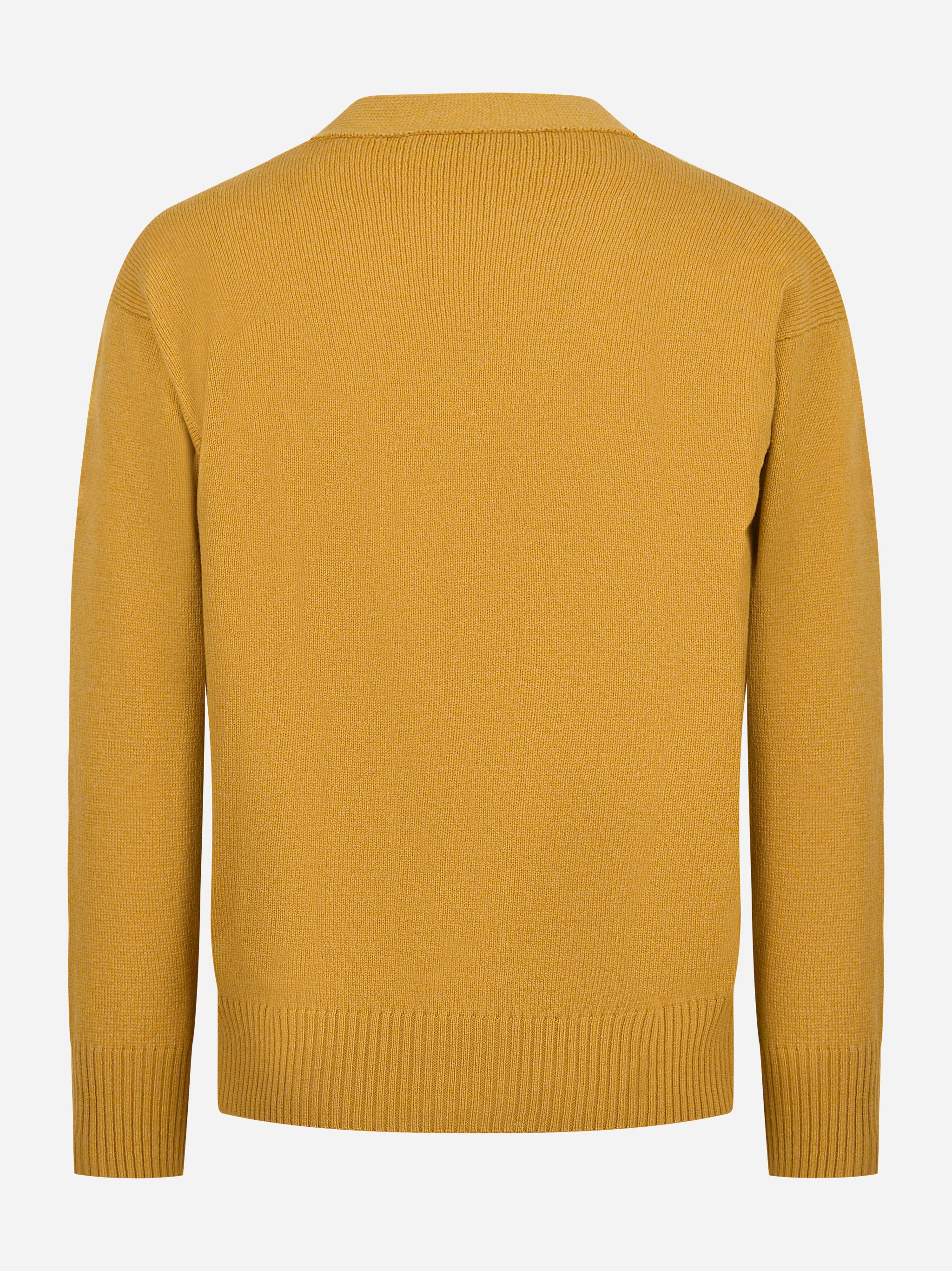 Cardigan in geelong giallo