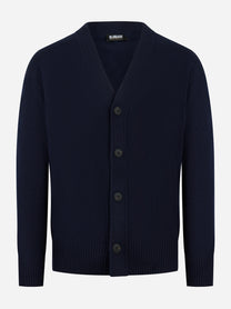 Cardigan in geelong blu