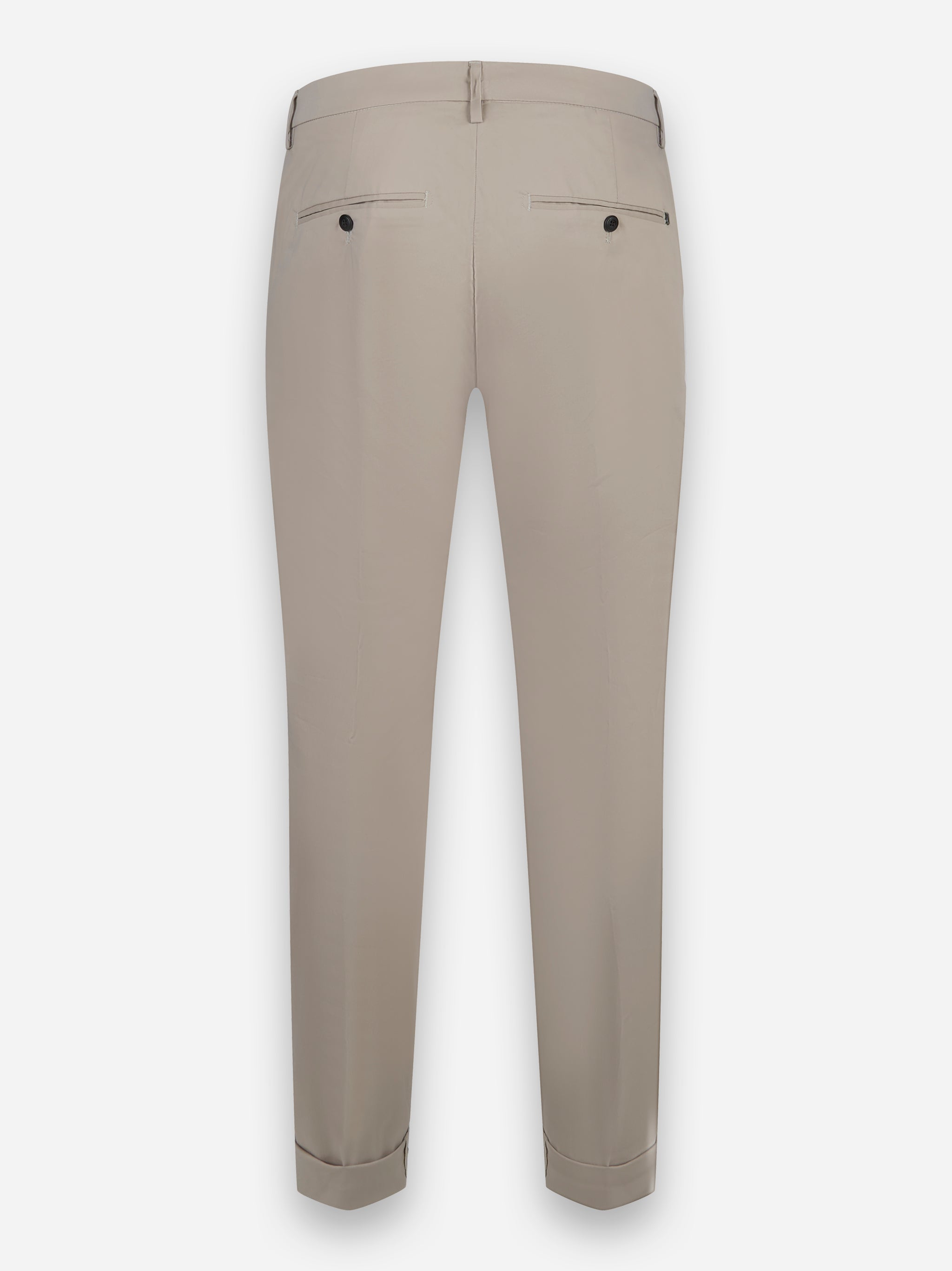 Pantalone skinny fit in popeline stretch Gaubert Beige
