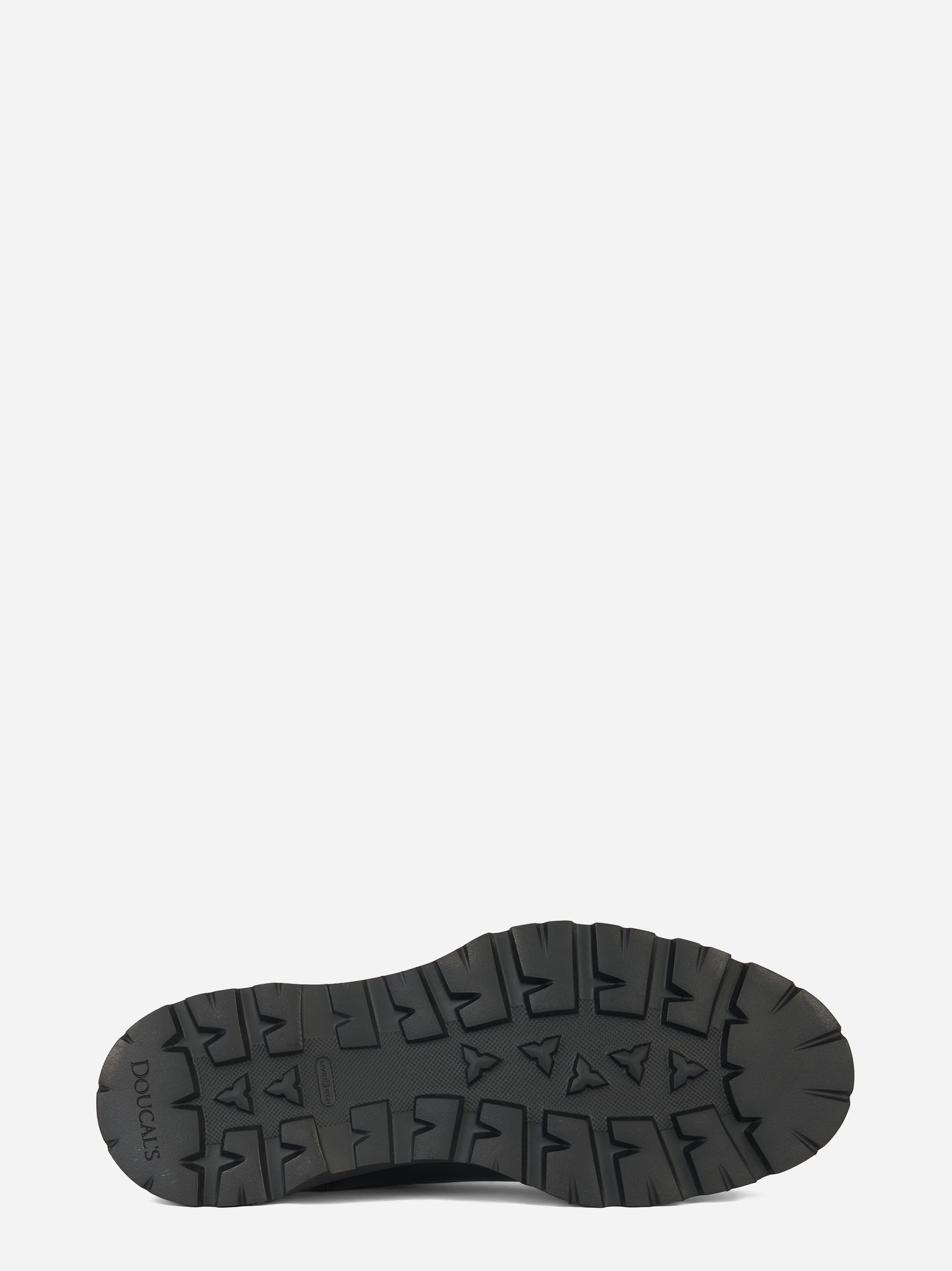 Stivale in pelle con fondo gomma Nero