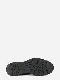 Stivale in pelle con fondo gomma Nero