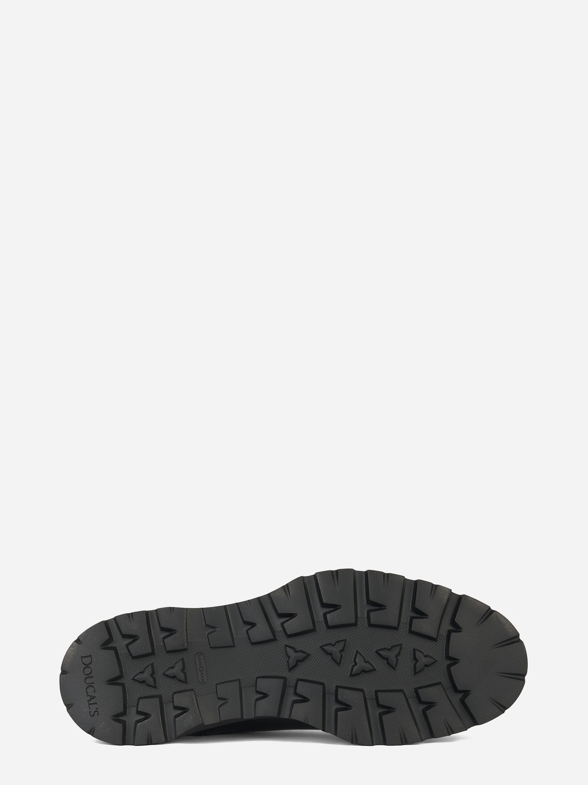 Stivale in pelle con fondo gomma Nero