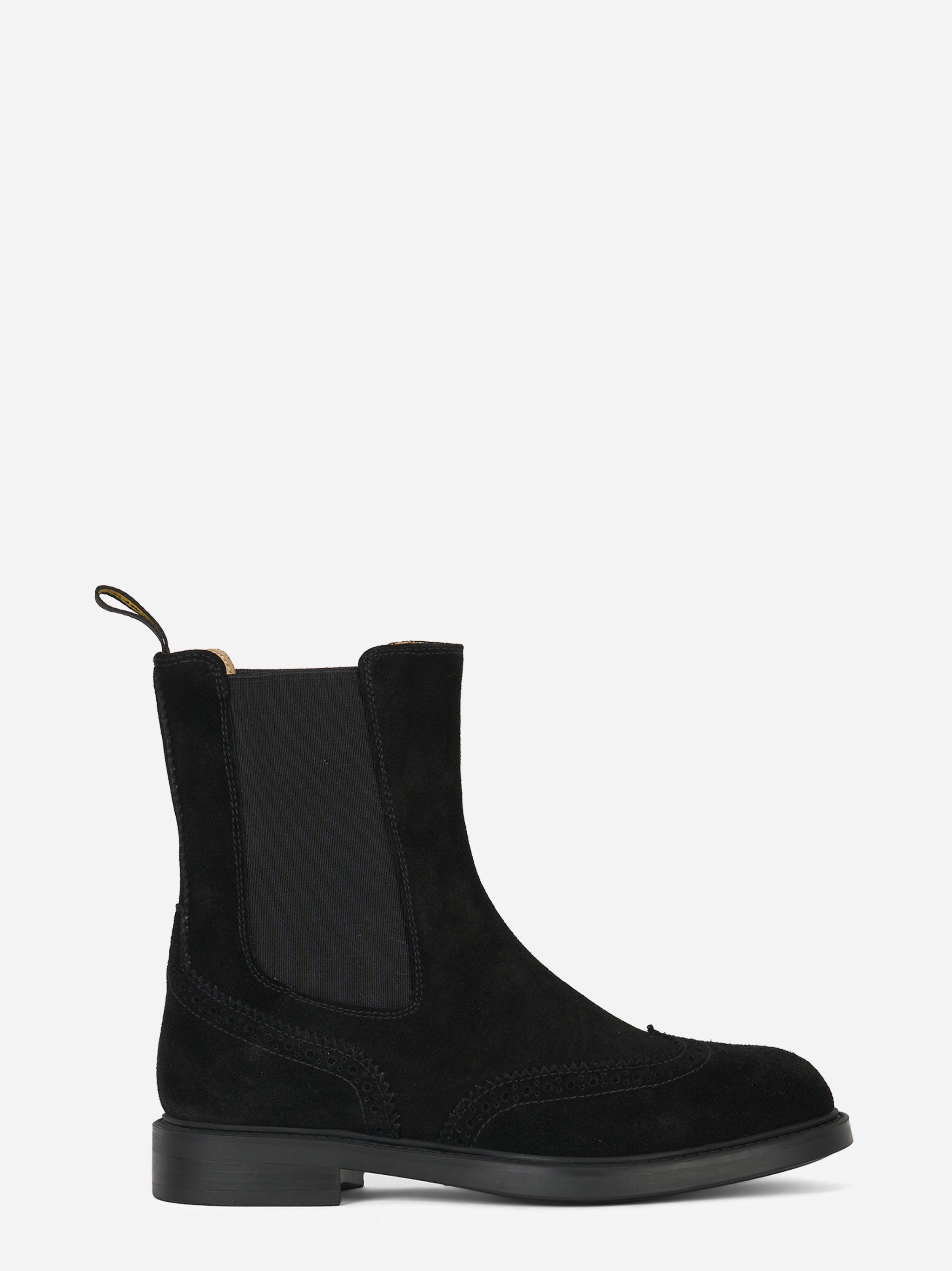 Beatles in suede con fondo gomma Nero