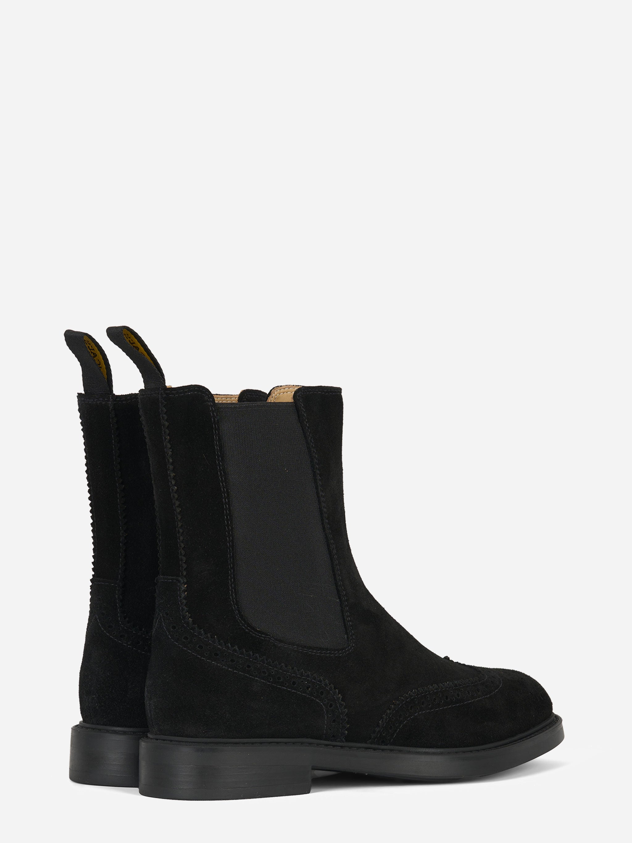 Beatles in suede con fondo gomma Nero
