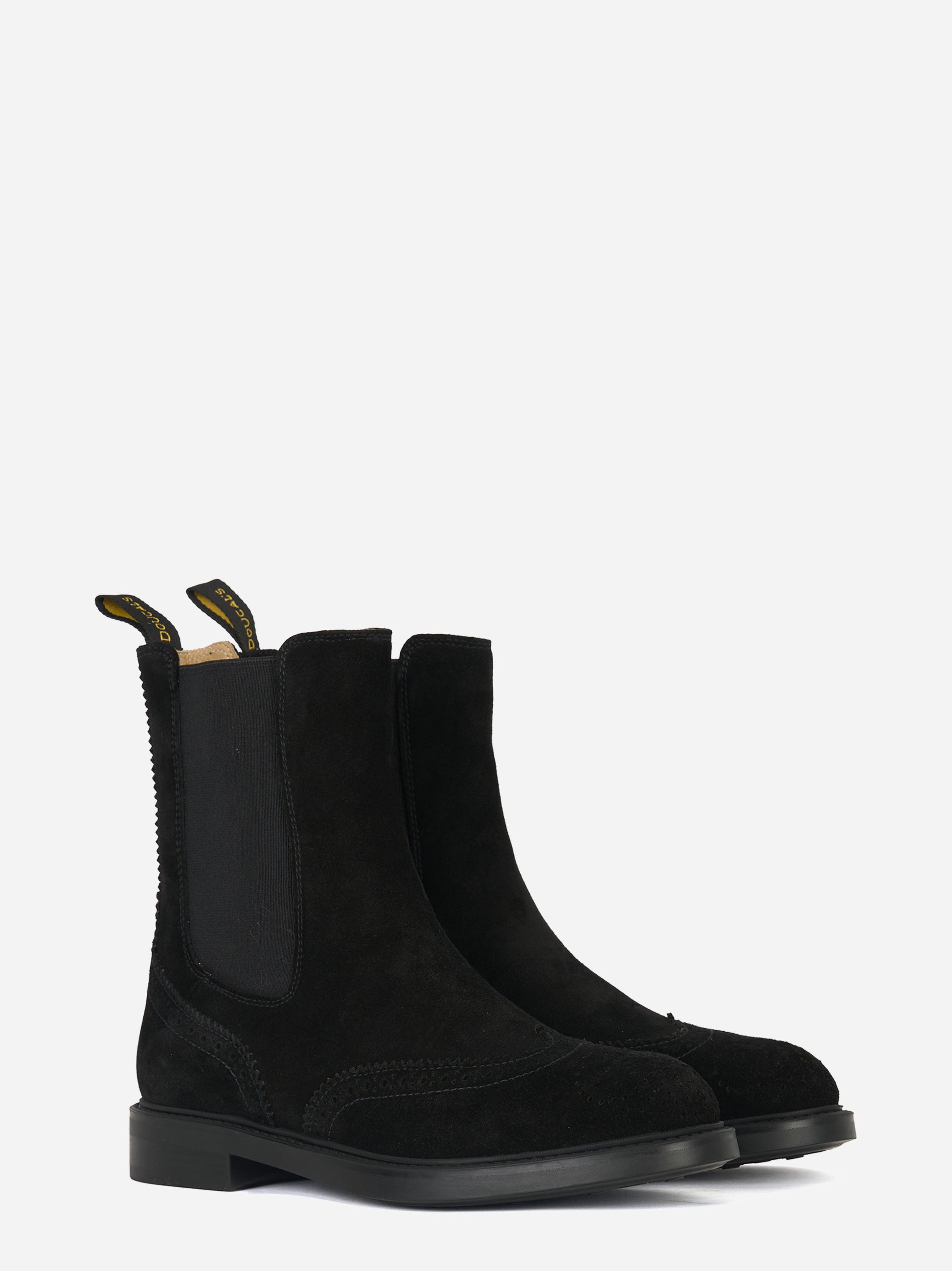 Beatles in suede con fondo gomma Nero