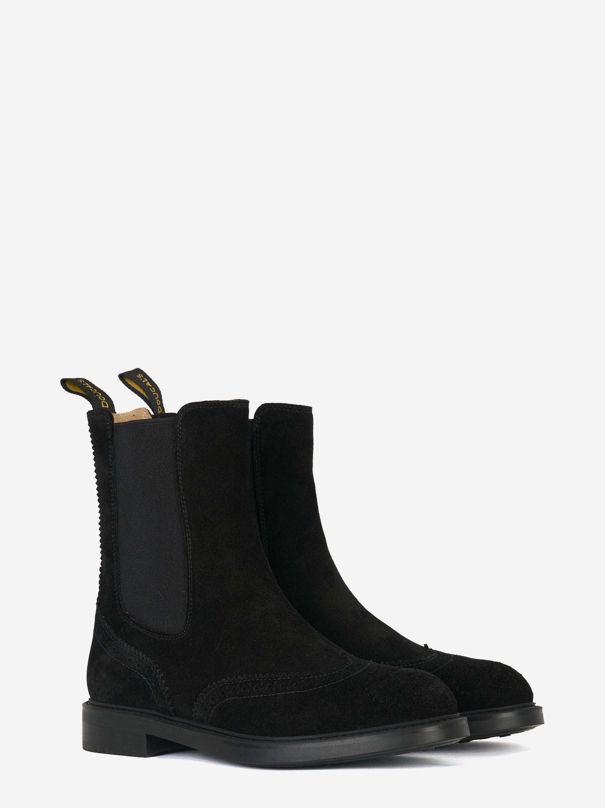 Beatles in suede con fondo gomma Nero