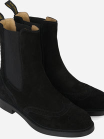 Beatles in suede con fondo gomma Nero