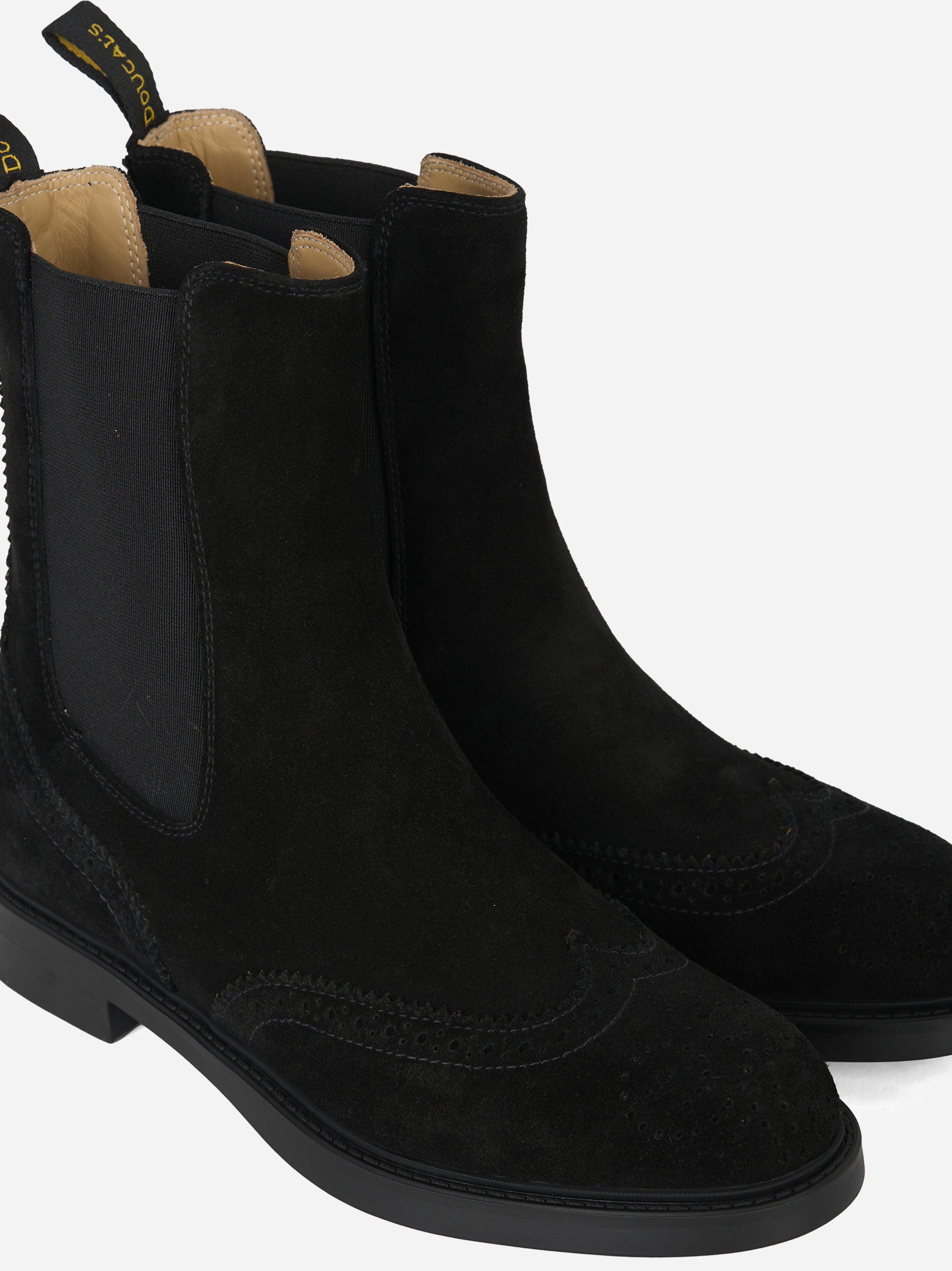 Beatles in suede con fondo gomma Nero