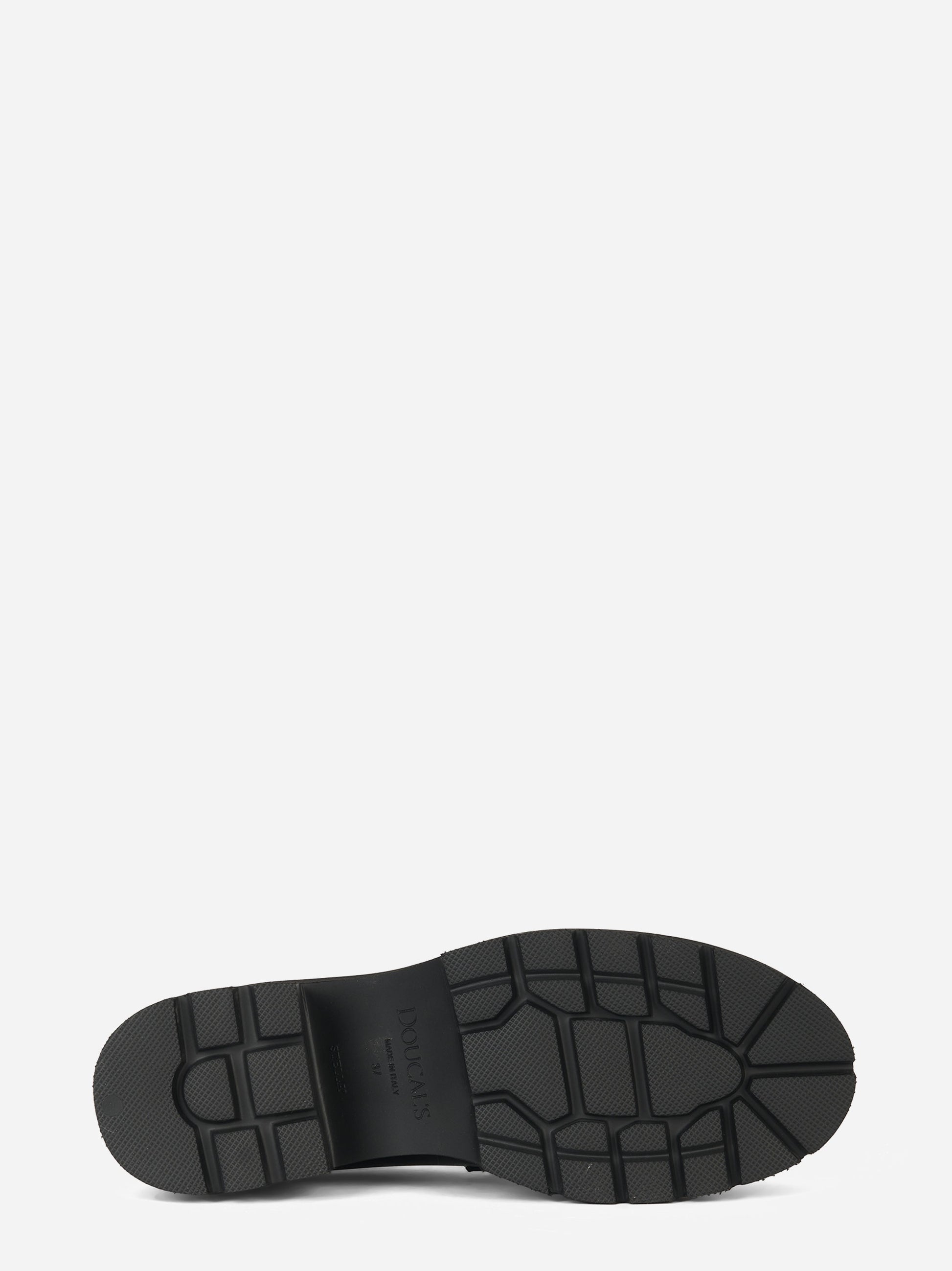 Mocassino Adler in pelle con fondo gomma Nero