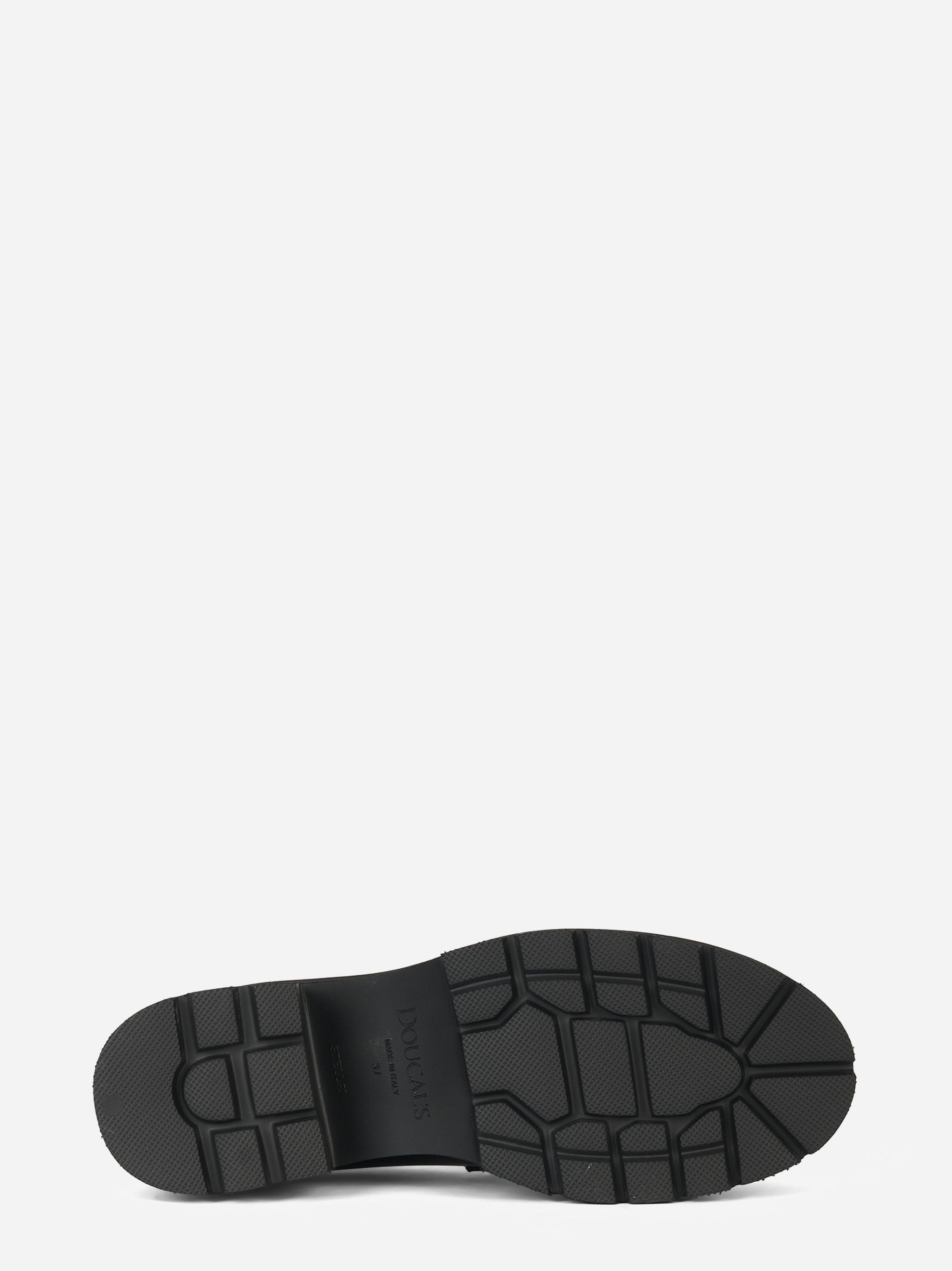 Mocassino Adler in pelle con fondo gomma Nero