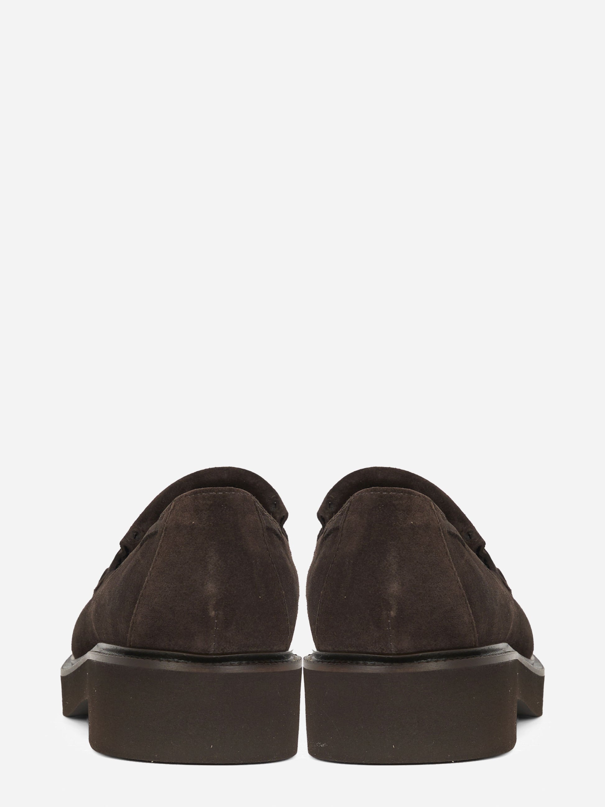 Mocassino Adler in suede con frangia Marrone