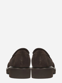Mocassino Adler in suede con frangia Marrone