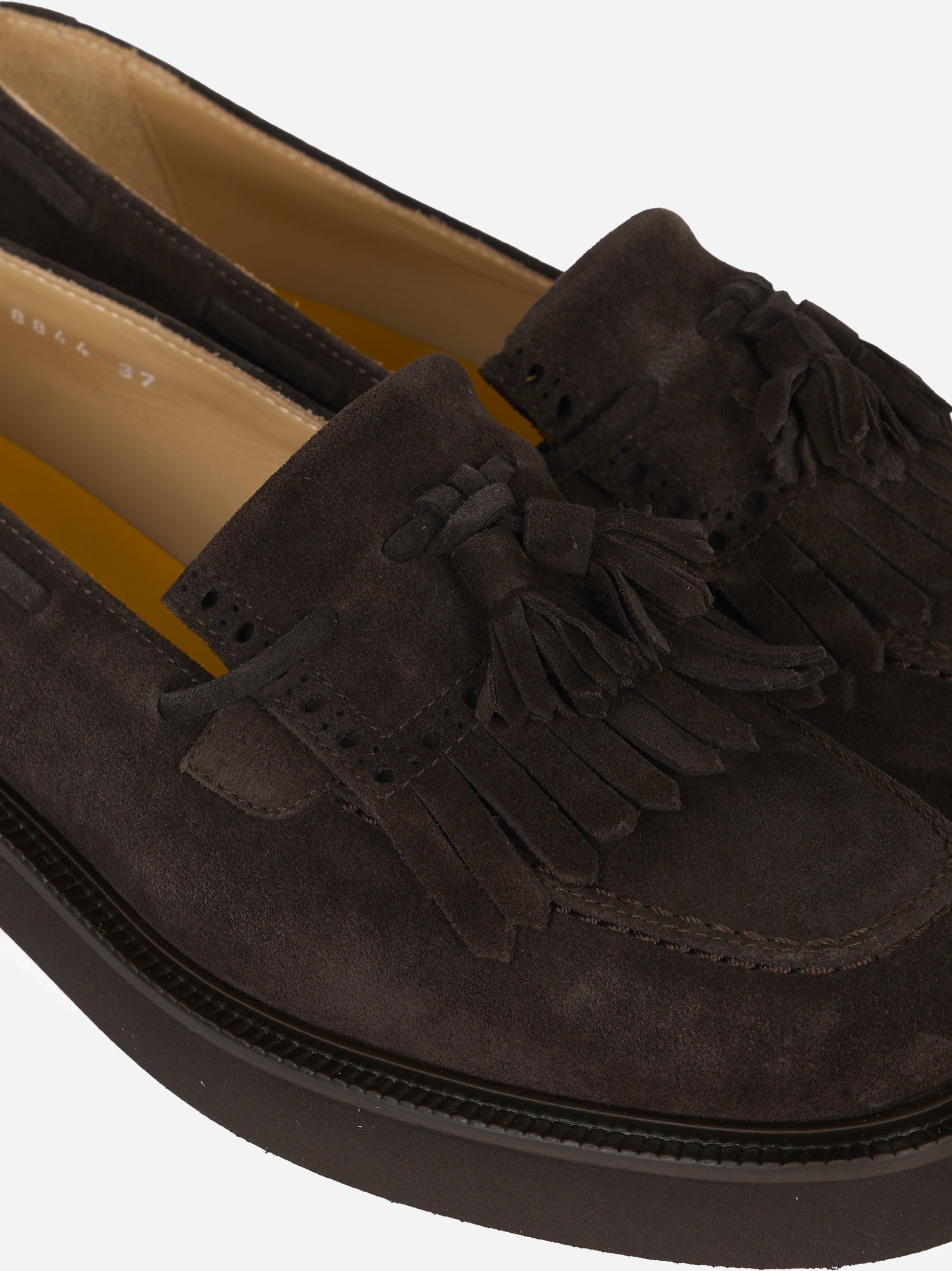 Mocassino Adler in suede con frangia Marrone