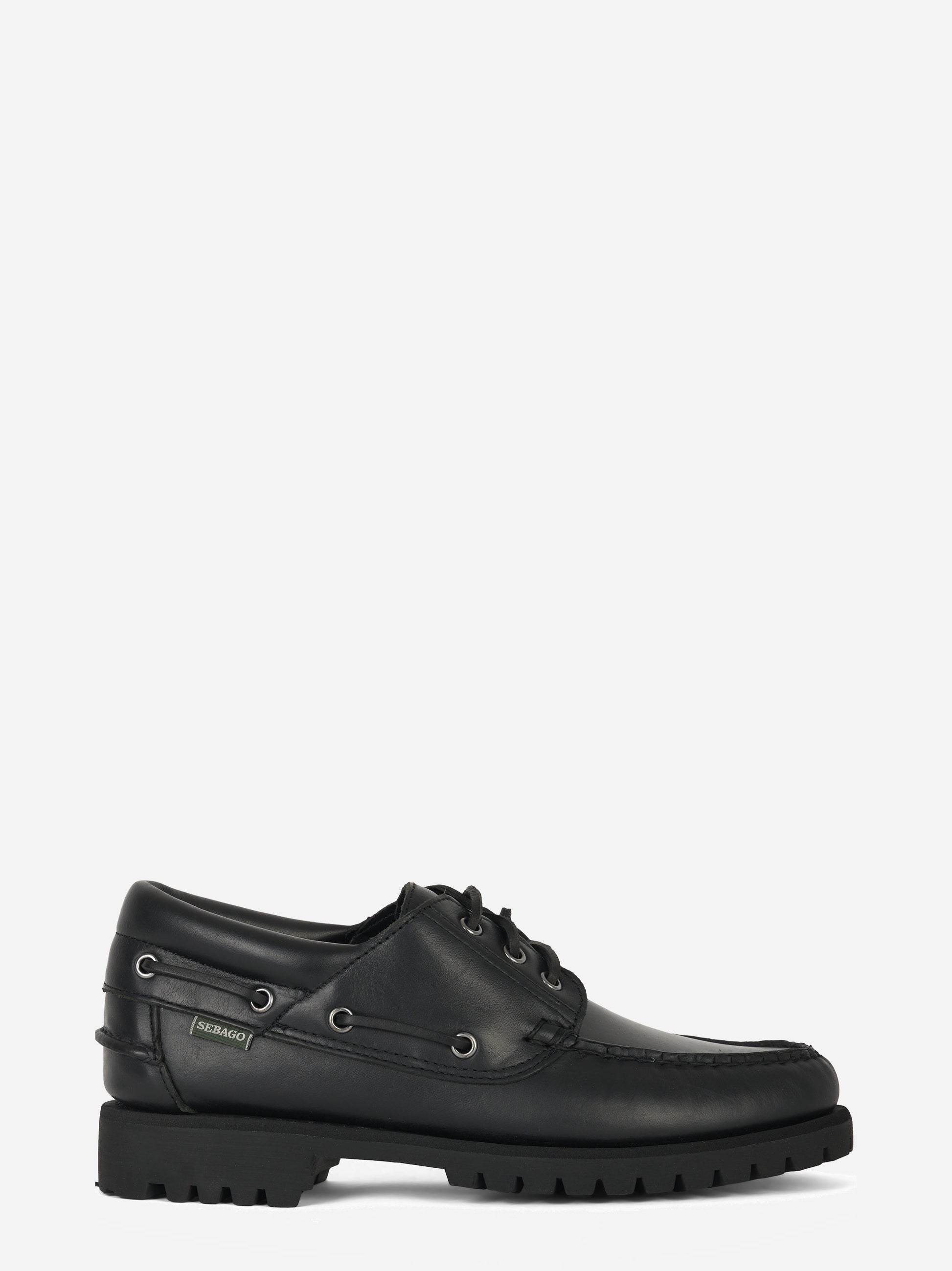 Stringata Acadia in pelle Nera