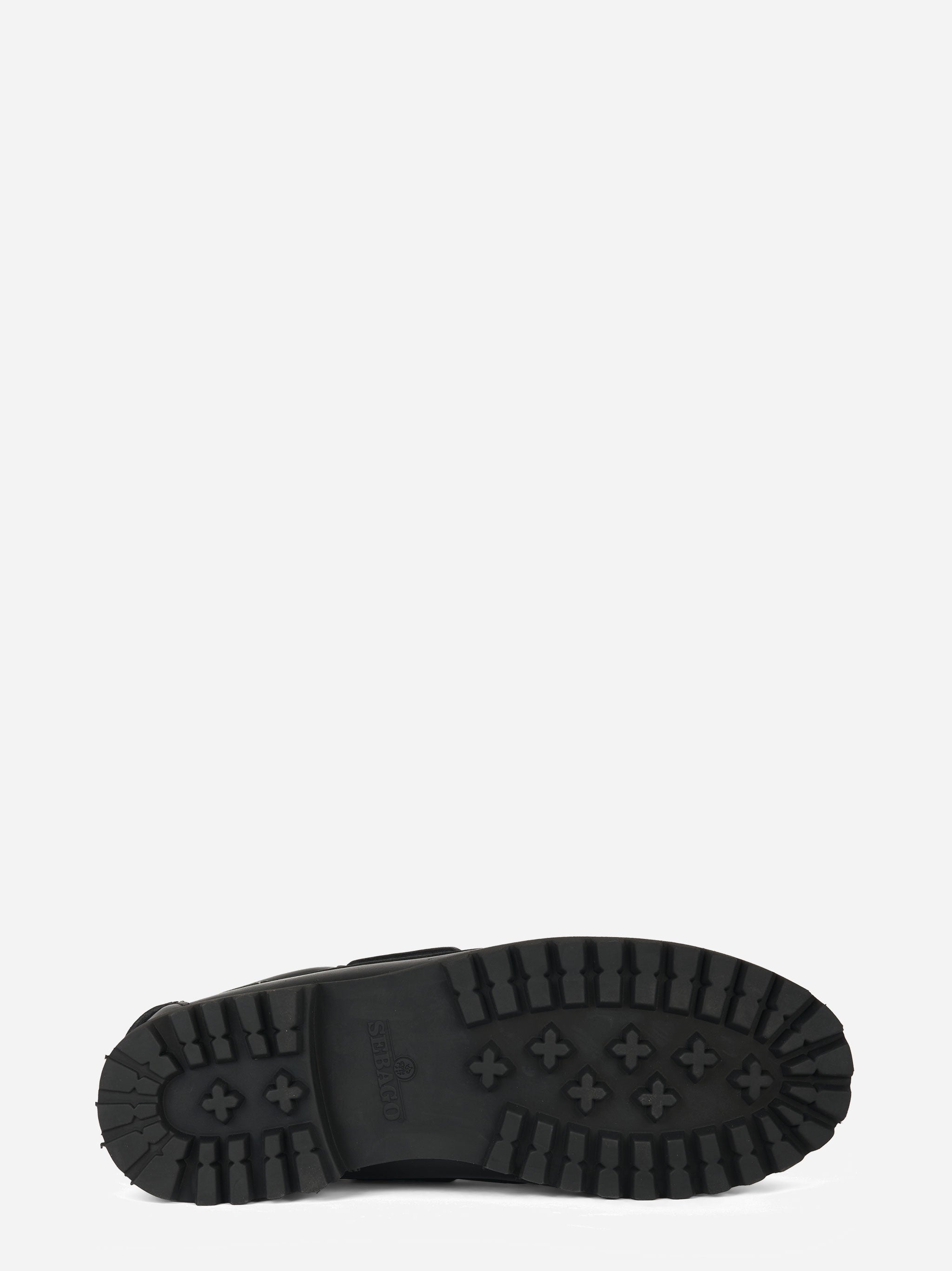 Stringata Acadia in pelle Nera