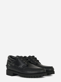 Stringata Acadia in pelle Nera