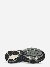 Sneakers Omni Pro Grid bianche con dettagli blu navy