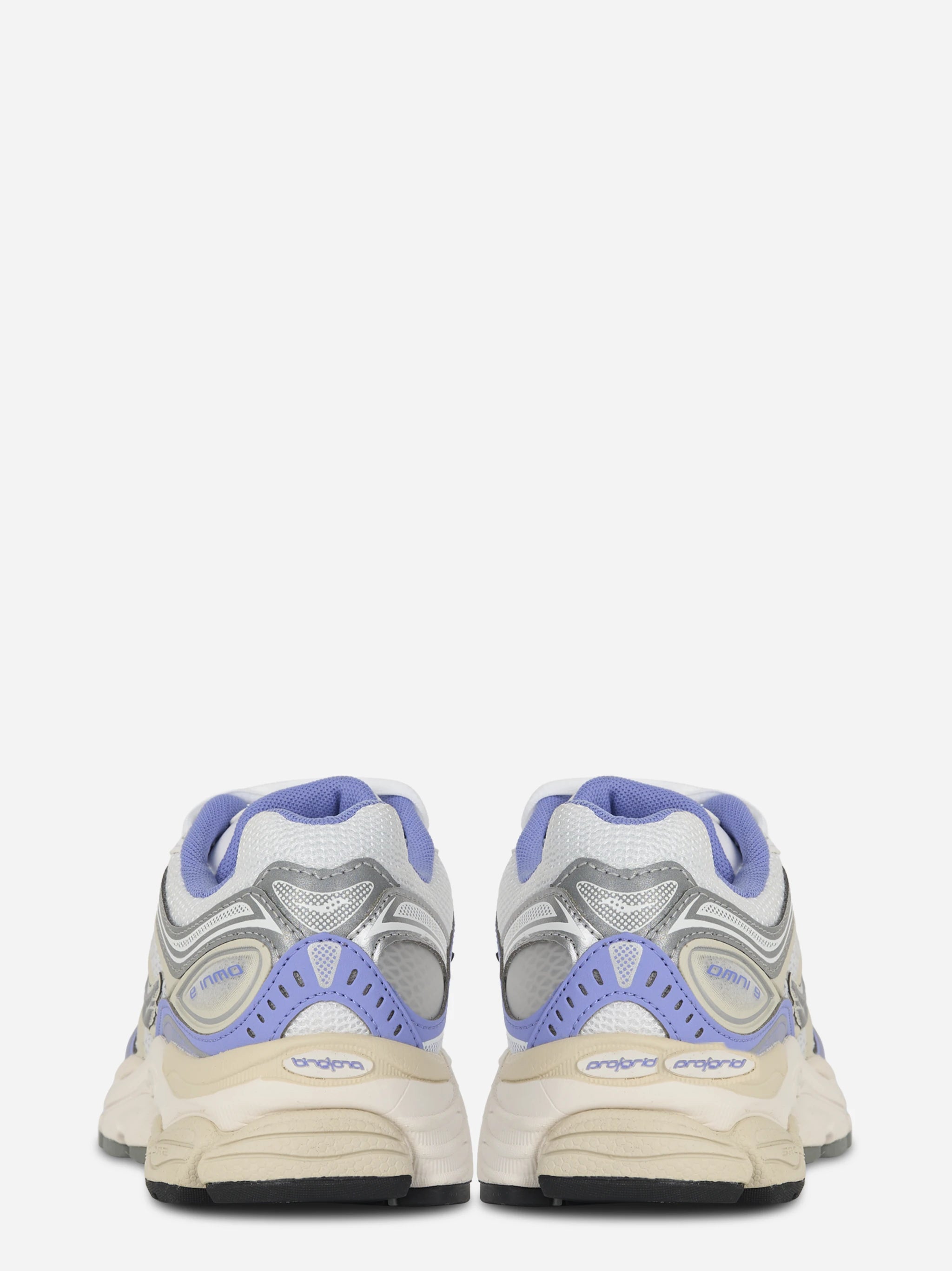 Sneakers Omni Pro Grid bianche con dettagli lilla