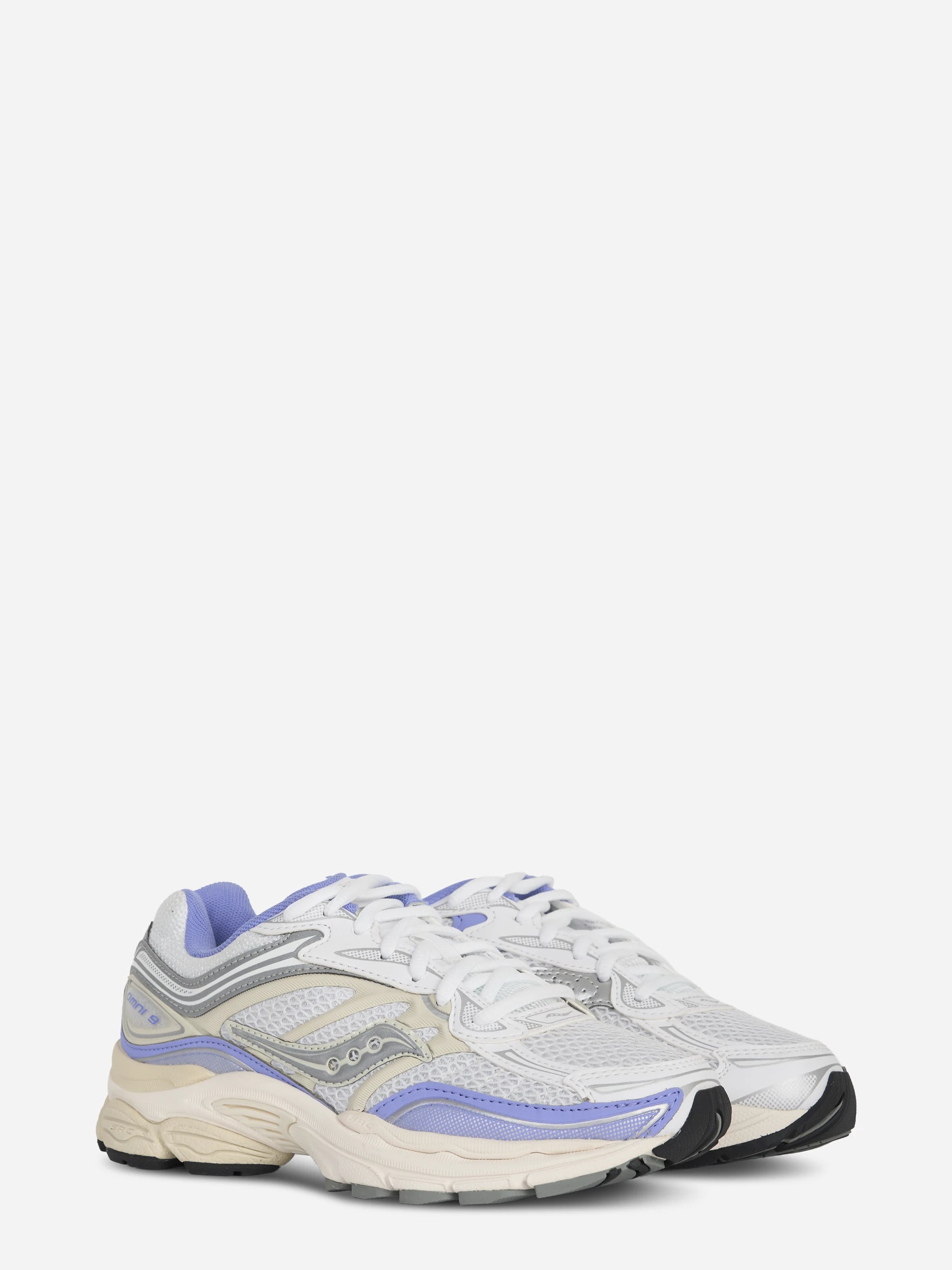 Sneakers Omni Pro Grid bianche con dettagli lilla