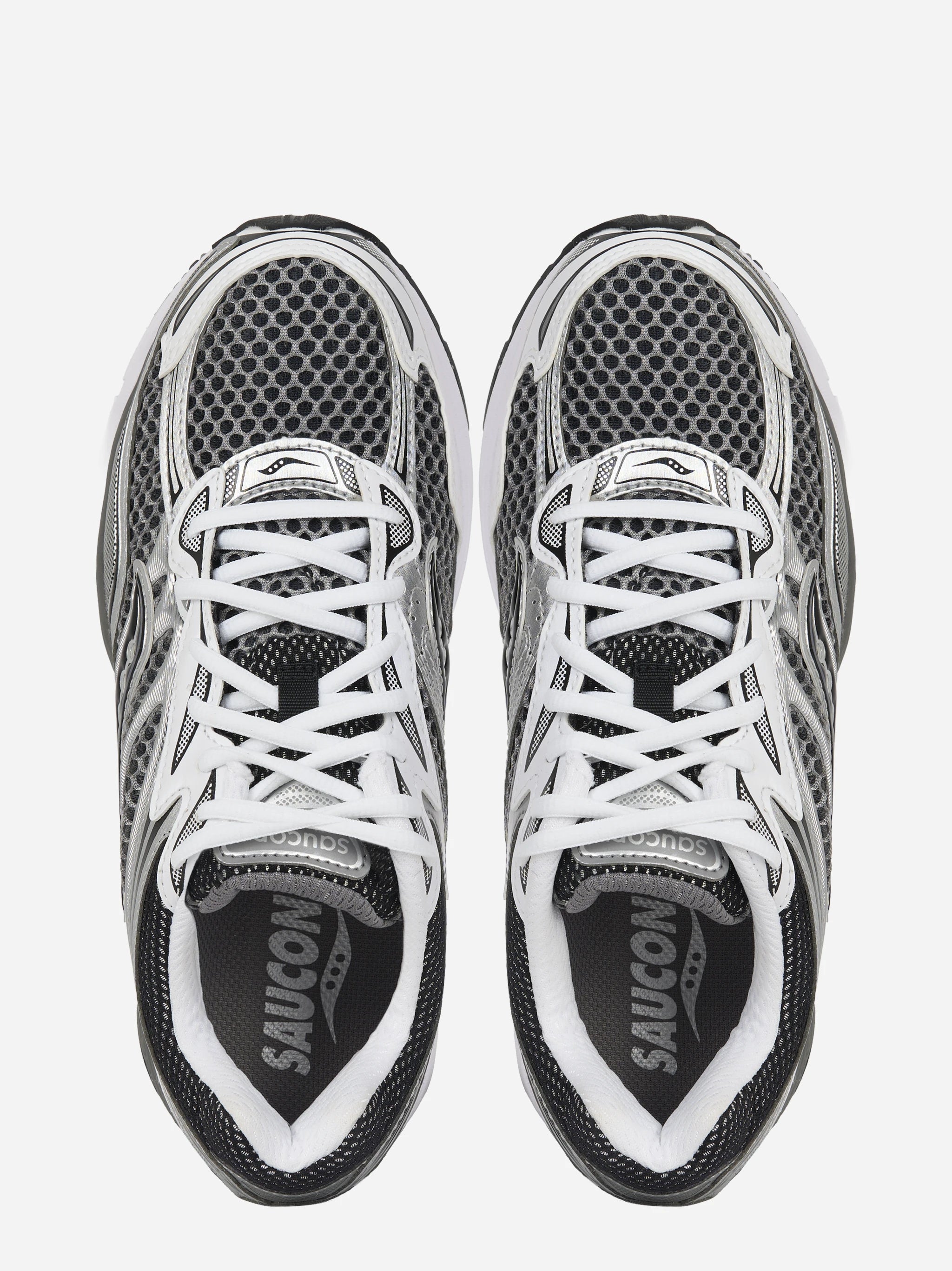 Sneakers Omni Pro Grid argento, bianco e nero