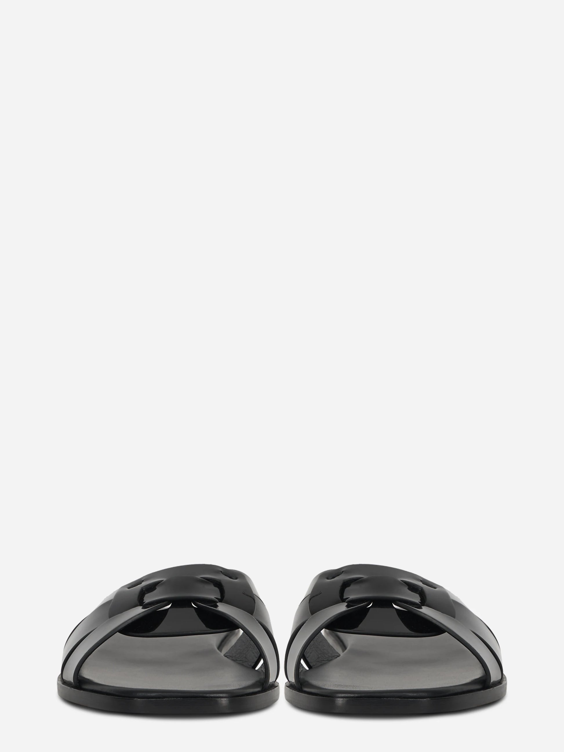 Ciabatta flat nera lucida