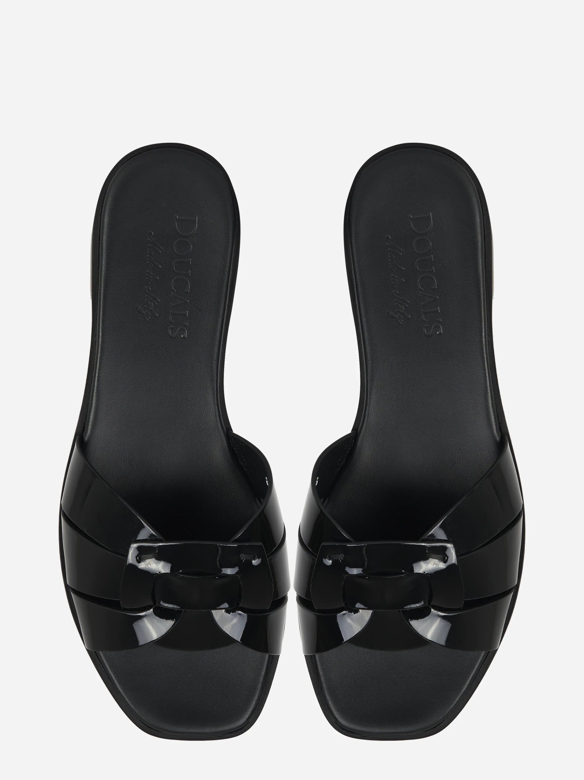 Ciabatta flat nera lucida