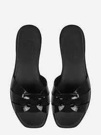 Ciabatta flat nera lucida
