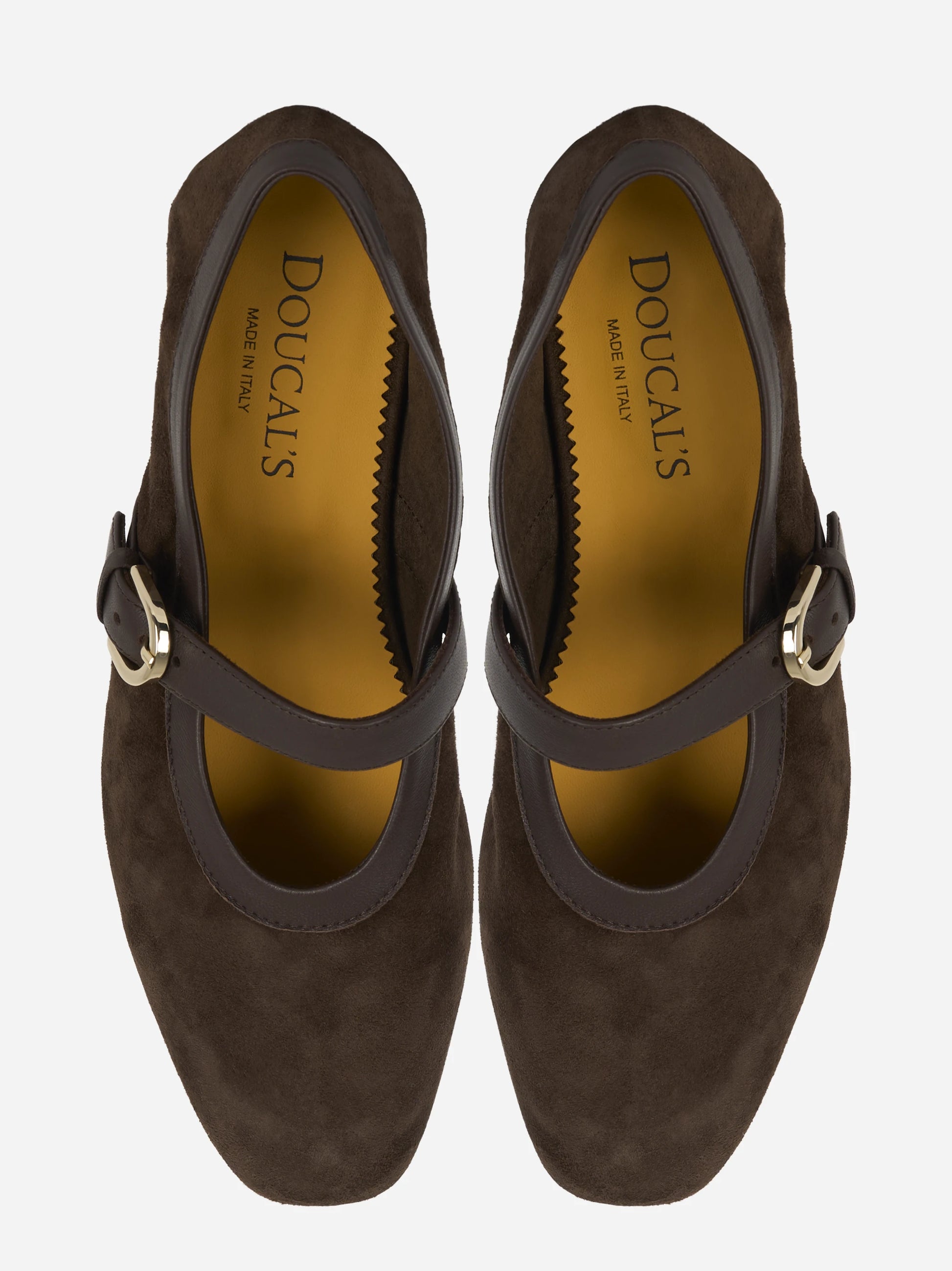 Ballerina marrone in suede