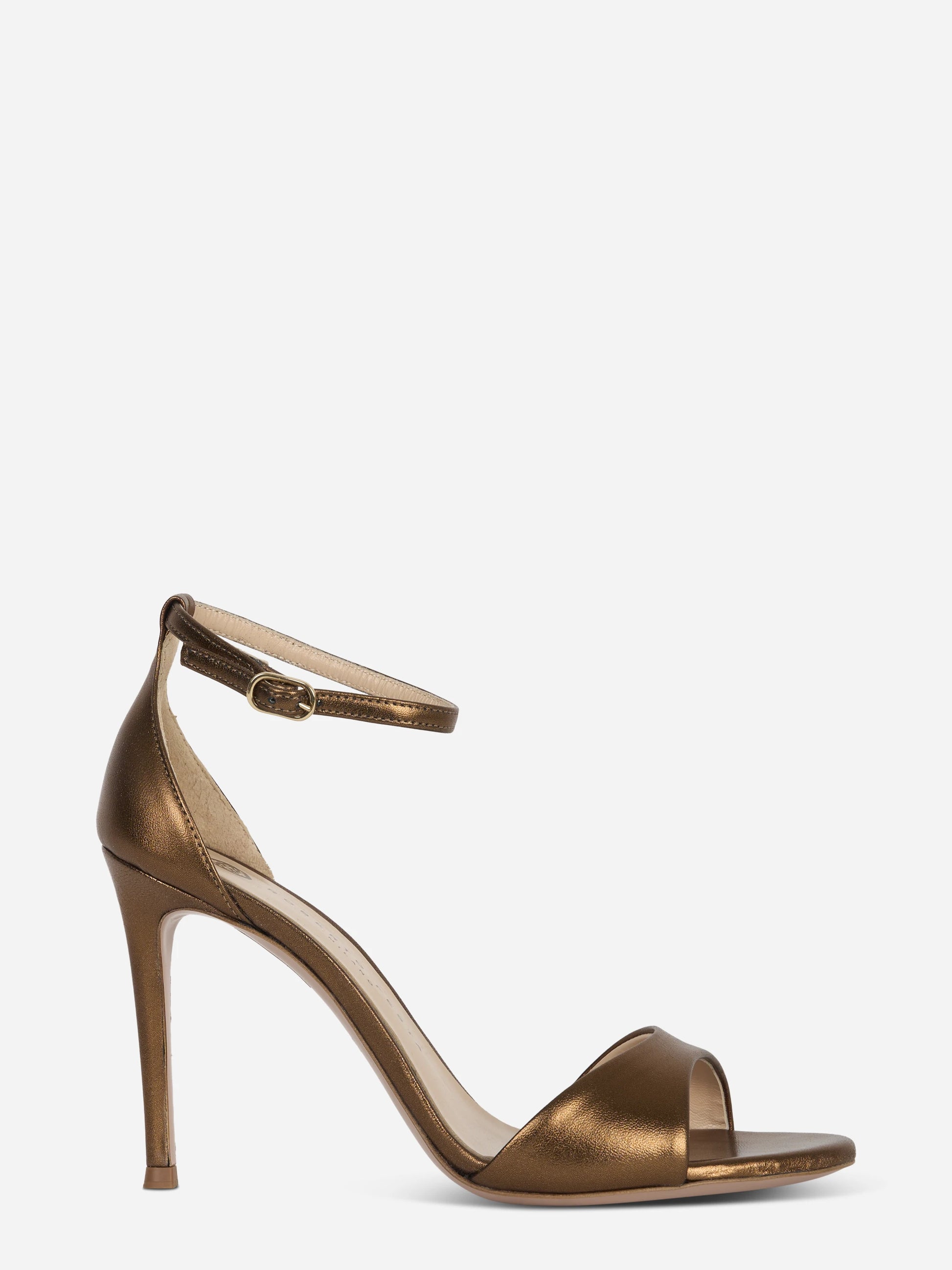 Sandalo marrone bronzo metallizzato