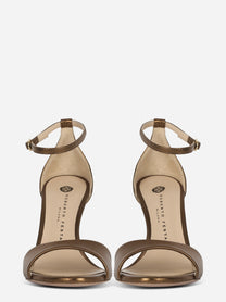 Sandalo marrone bronzo metallizzato