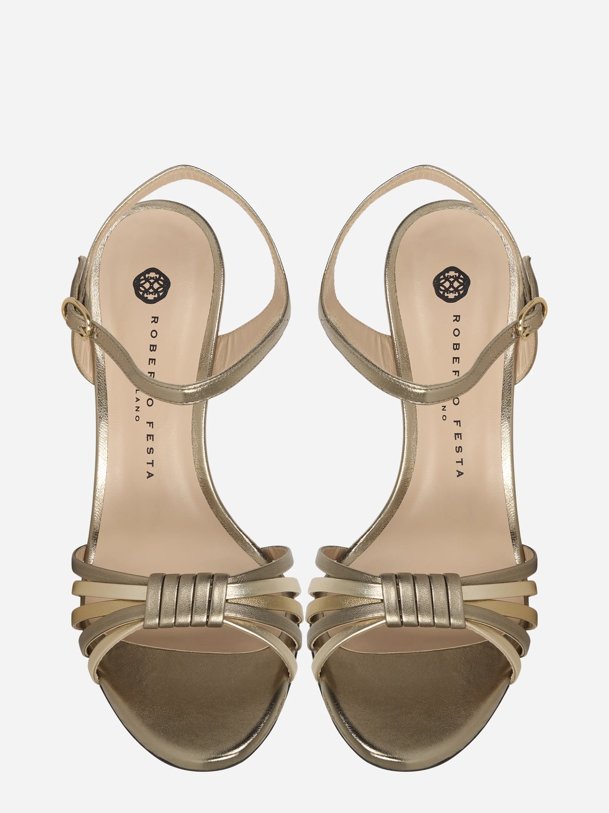 Sandalo oro metallizzato