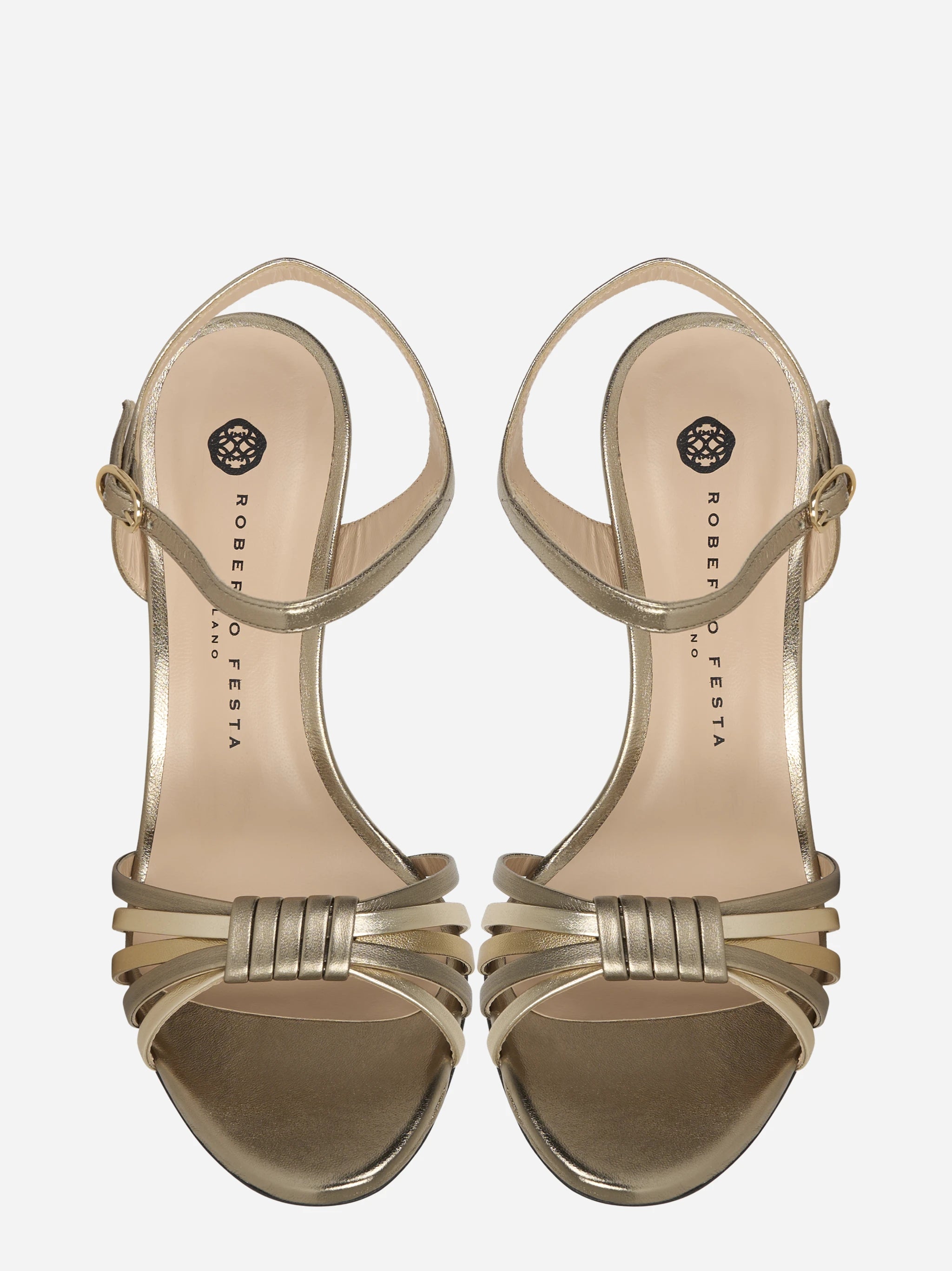 Sandalo oro metallizzato