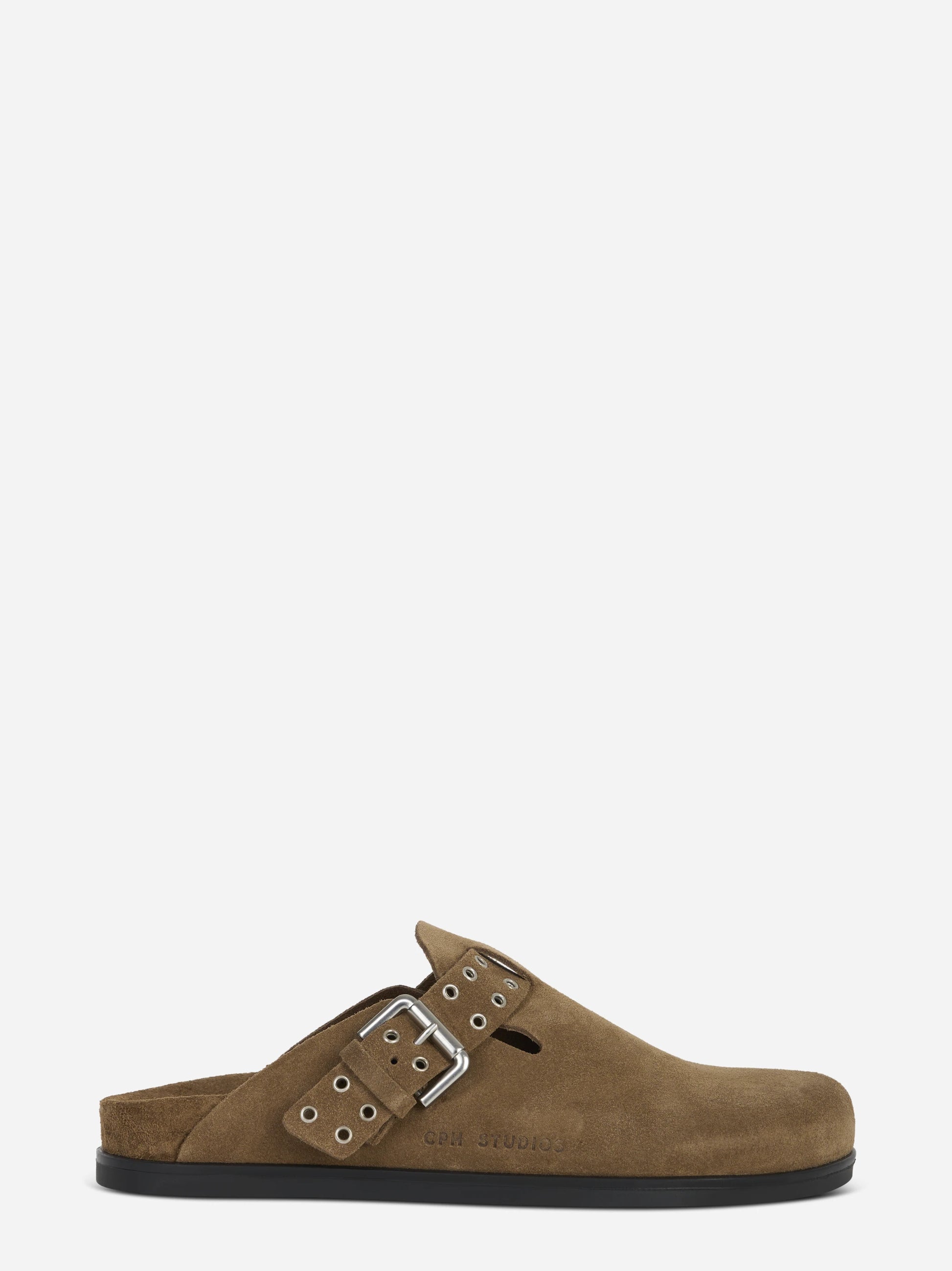 Sabot marrone in suede