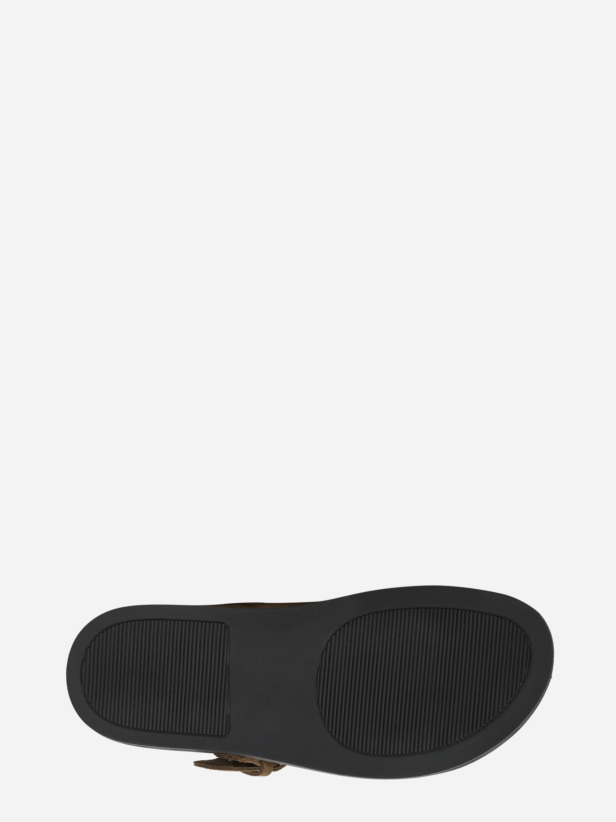 Sabot marrone in suede