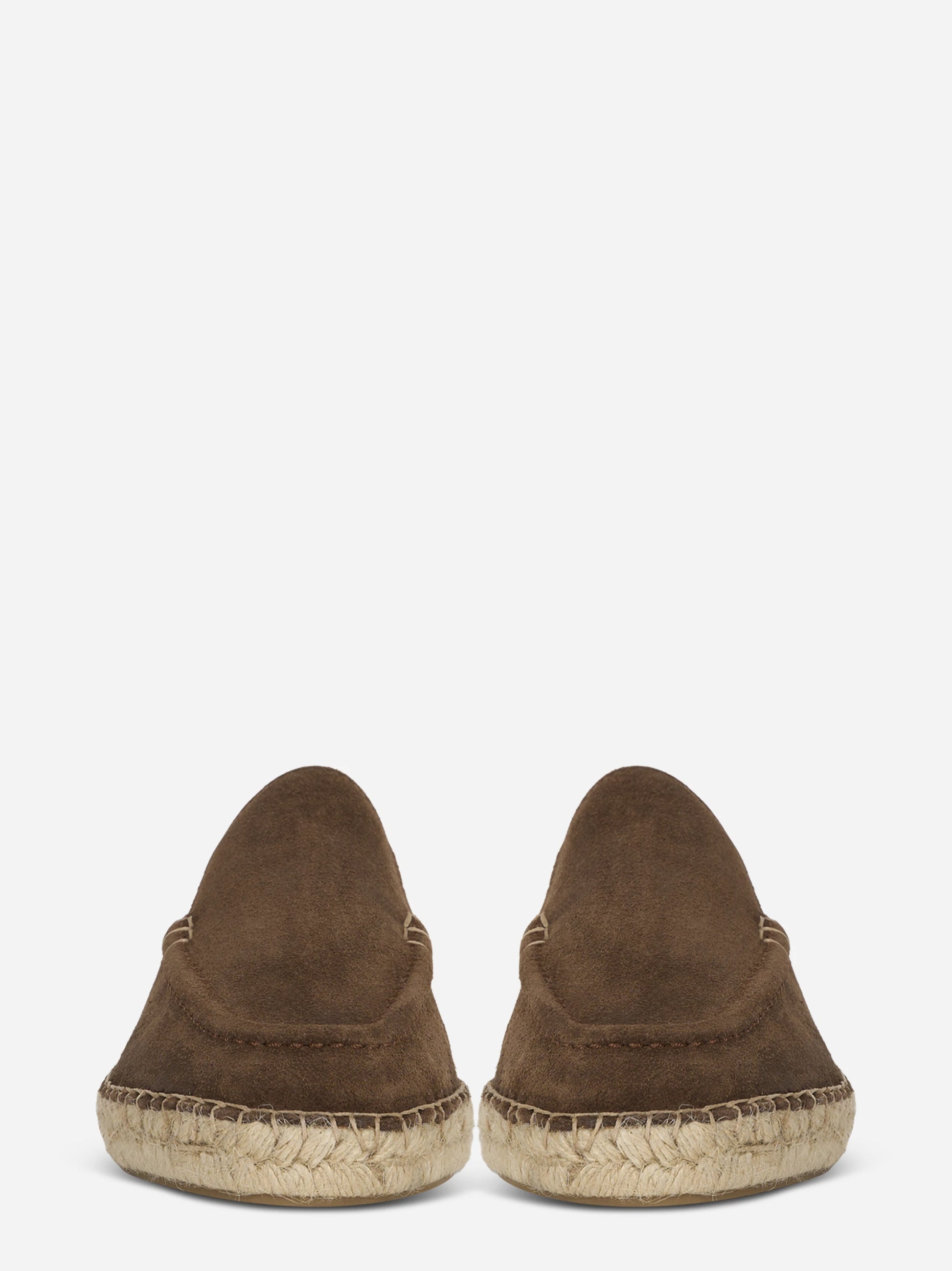 Espadrillas sabot marrone in suede