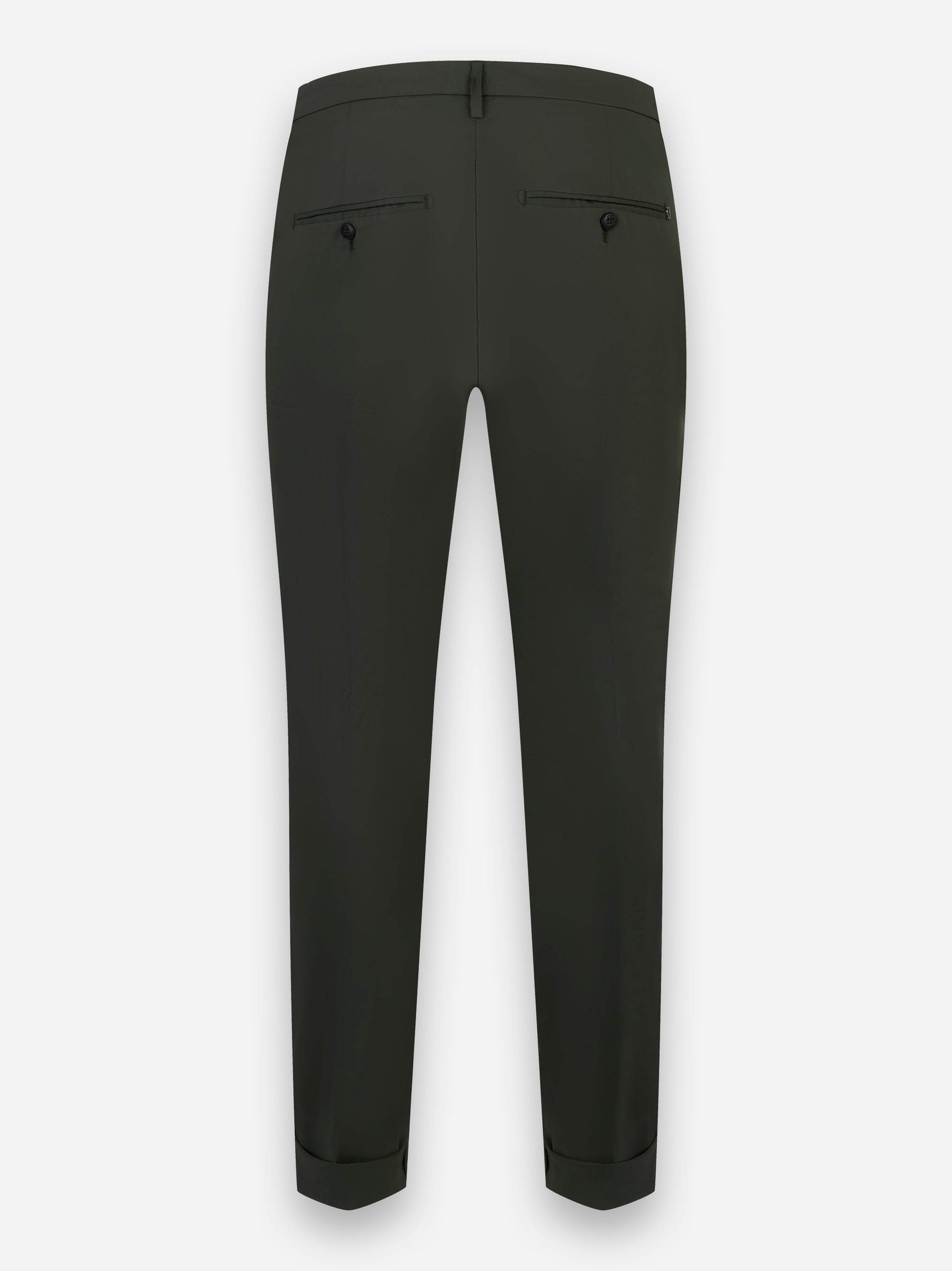 Pantalone skinny fit in popeline stretch Gaubert Grigio