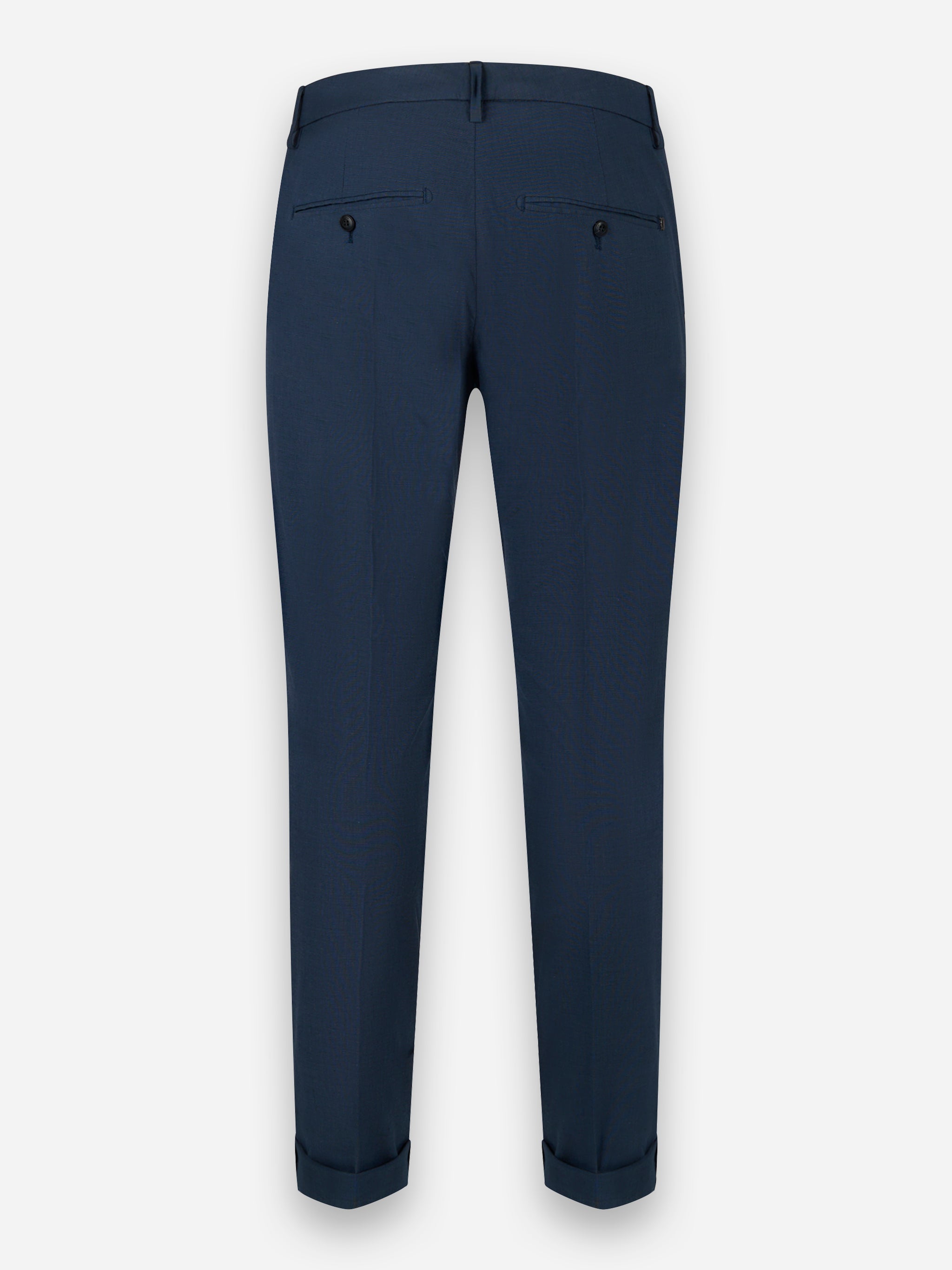 Pantalone skinny fit in cotone stretch Gaubert Blu