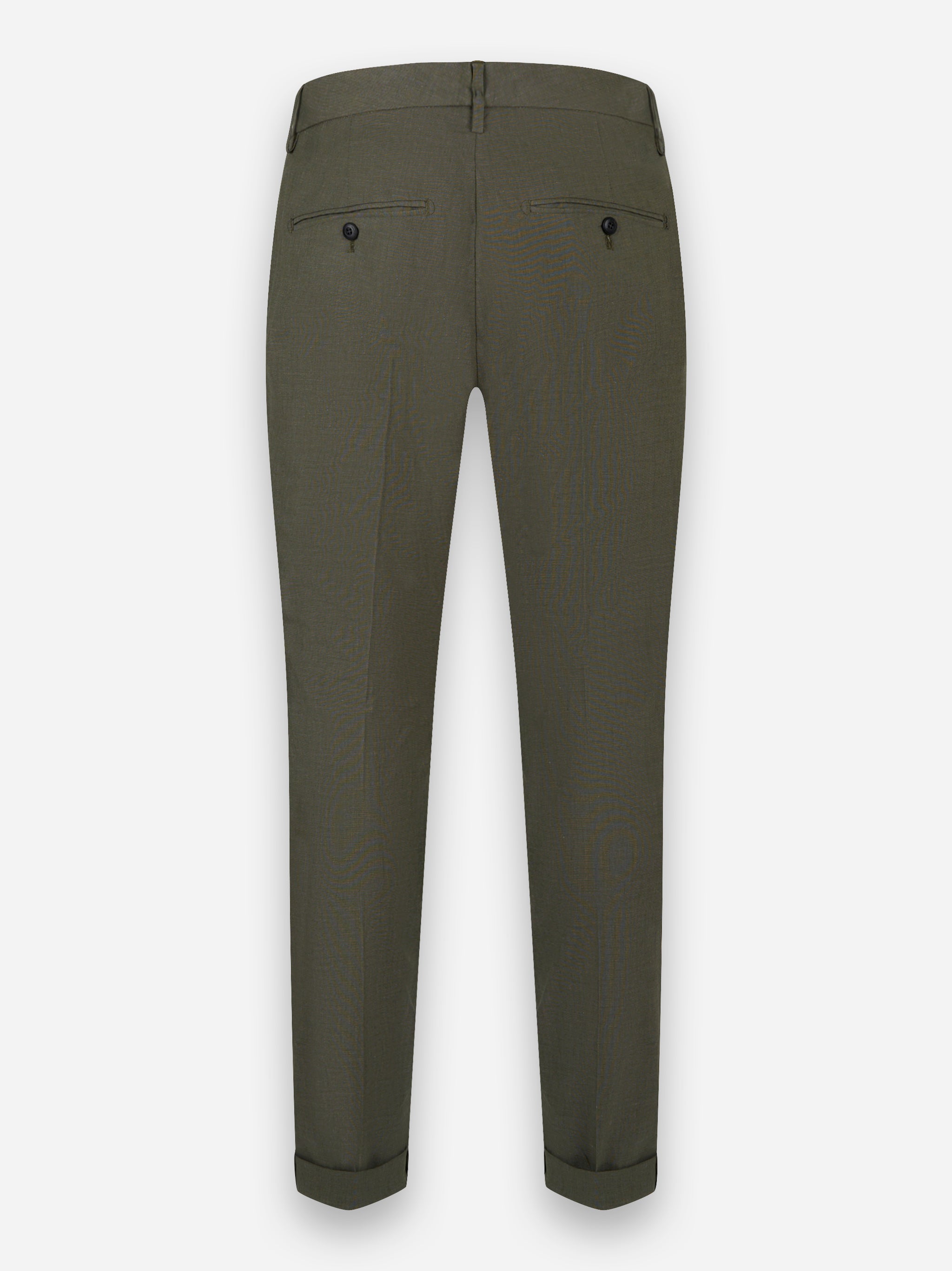 Pantalone skinny fit in cotone stretch Gaubert Verde