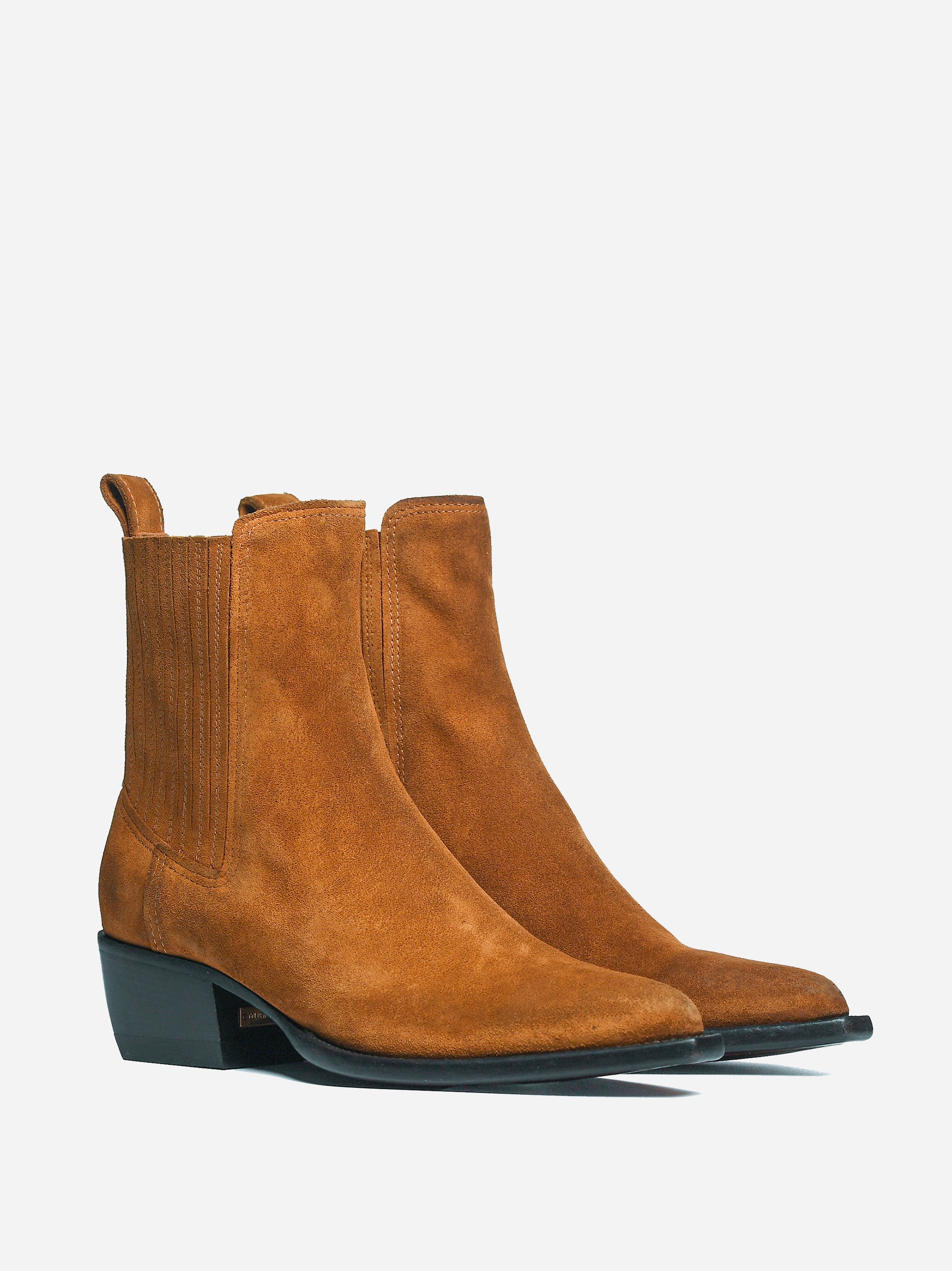 Stivali Debbie in suede marrone Marrone