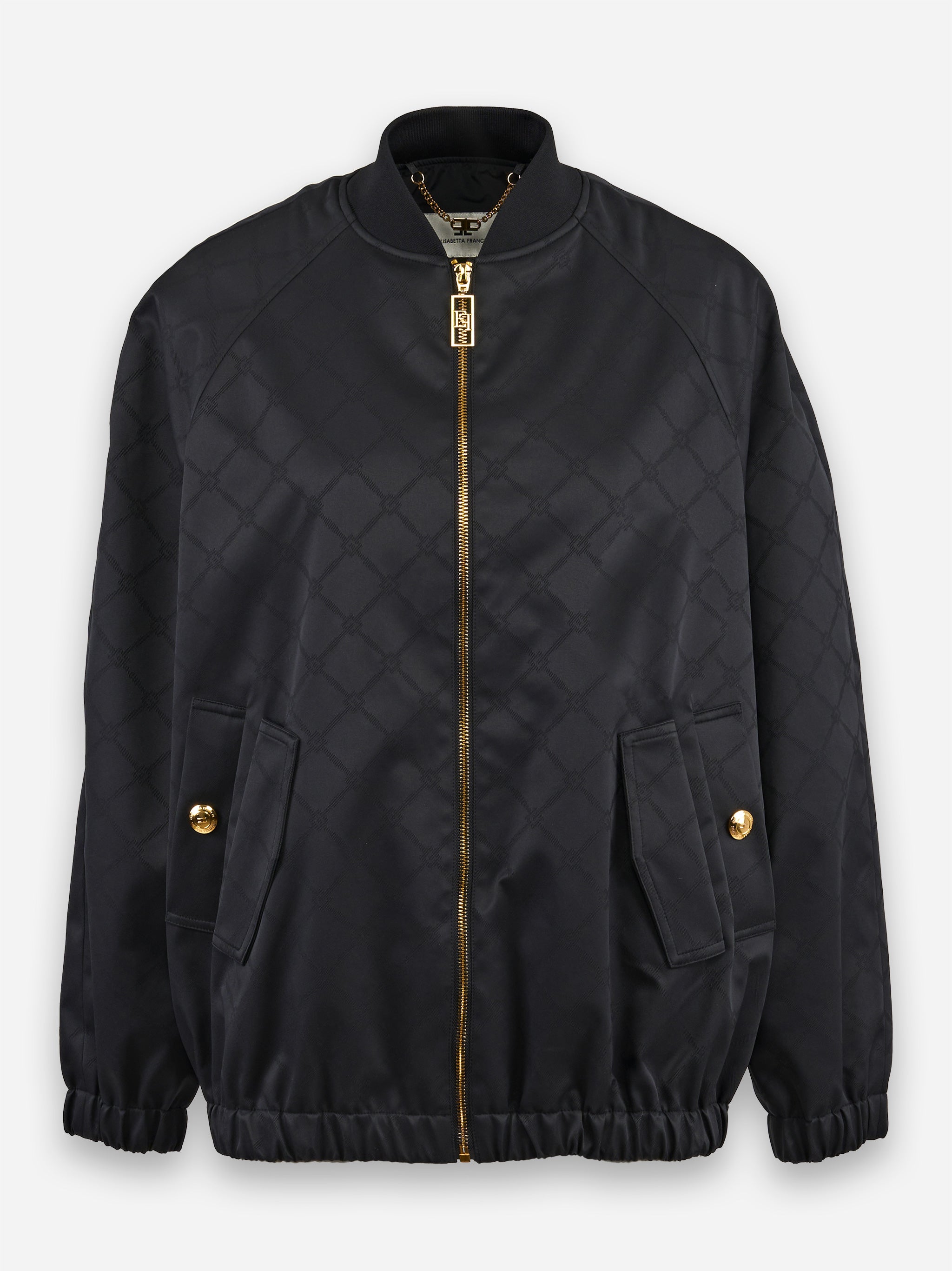 Giubbotto in tessuto tecnico jacquard Nero