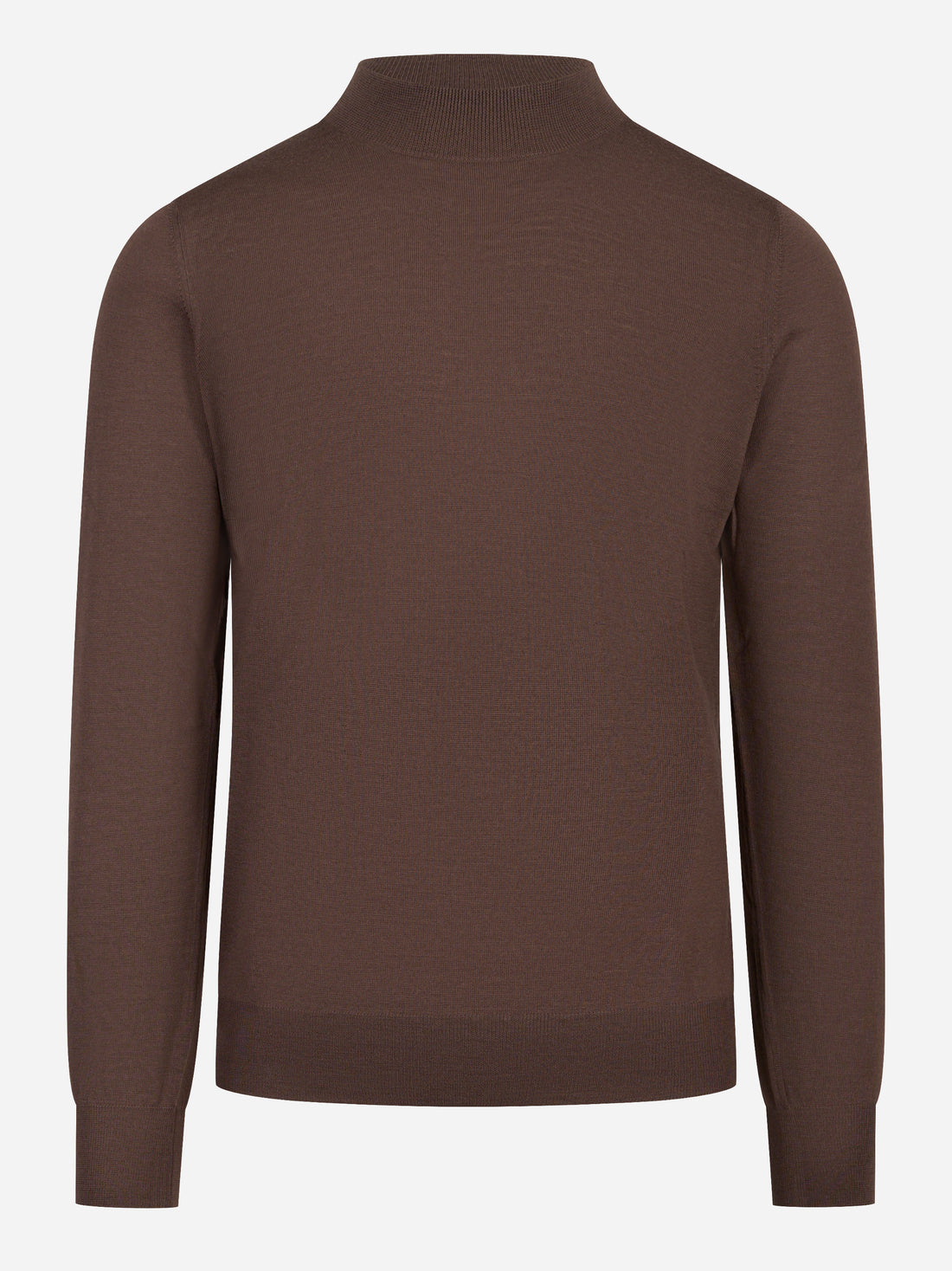 Lupetto in lana merinos extrafine marrone