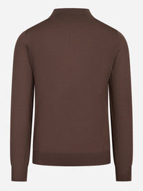 Lupetto in lana merinos extrafine marrone