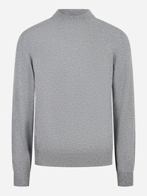 Lupetto in cashmere grigio