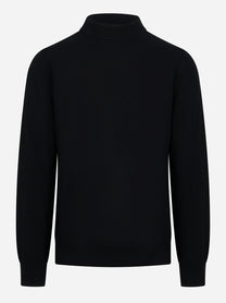 Lupetto in cashmere nero